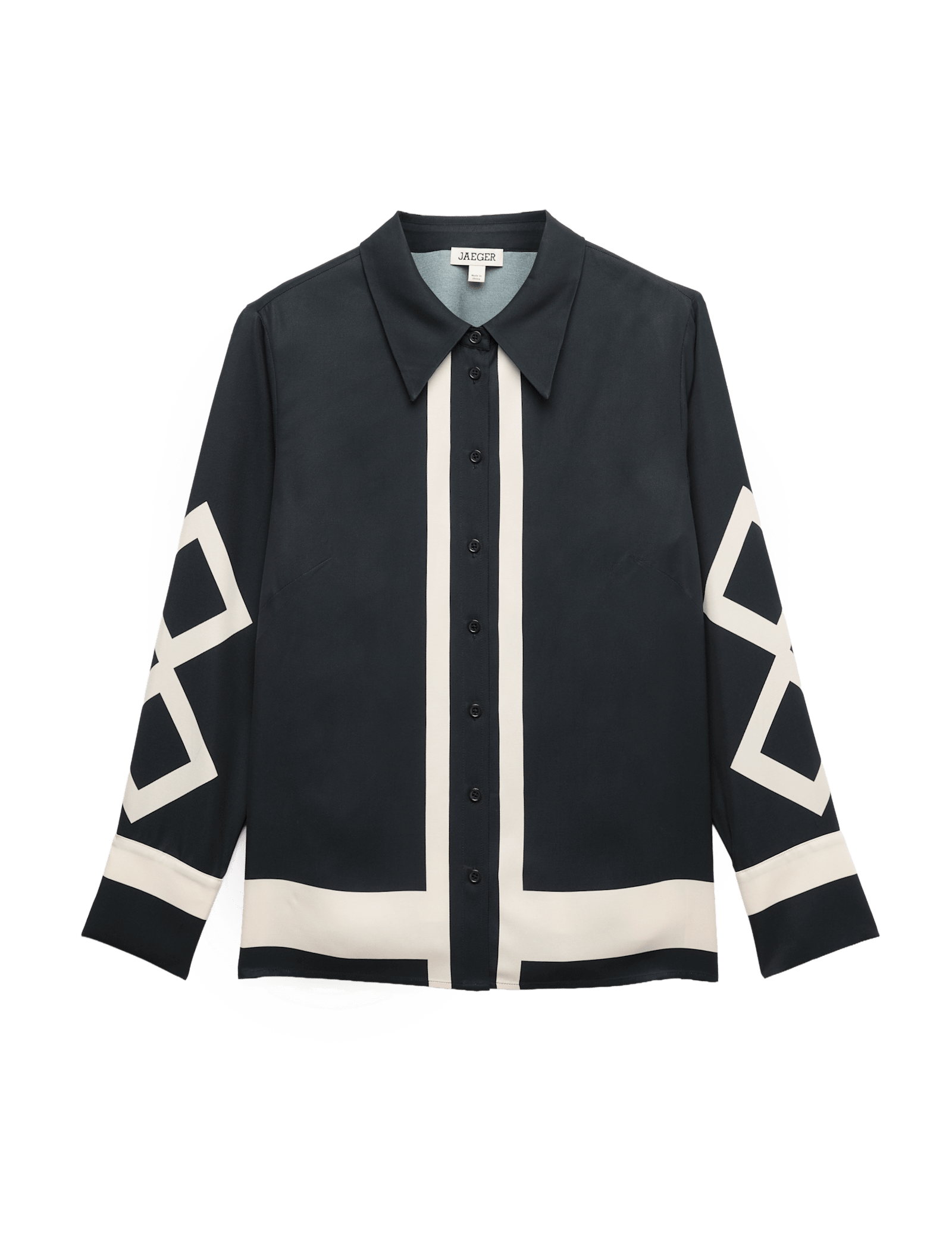 Geometric Collared Shirt - image 3