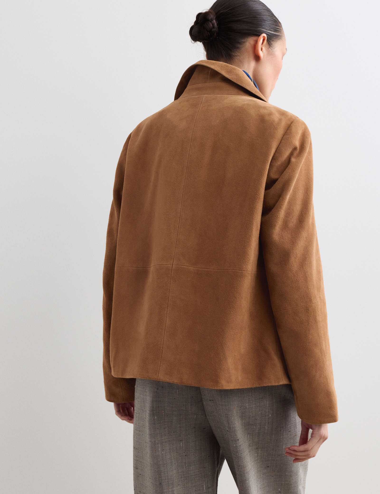 Suede Collared Jacket - image 5