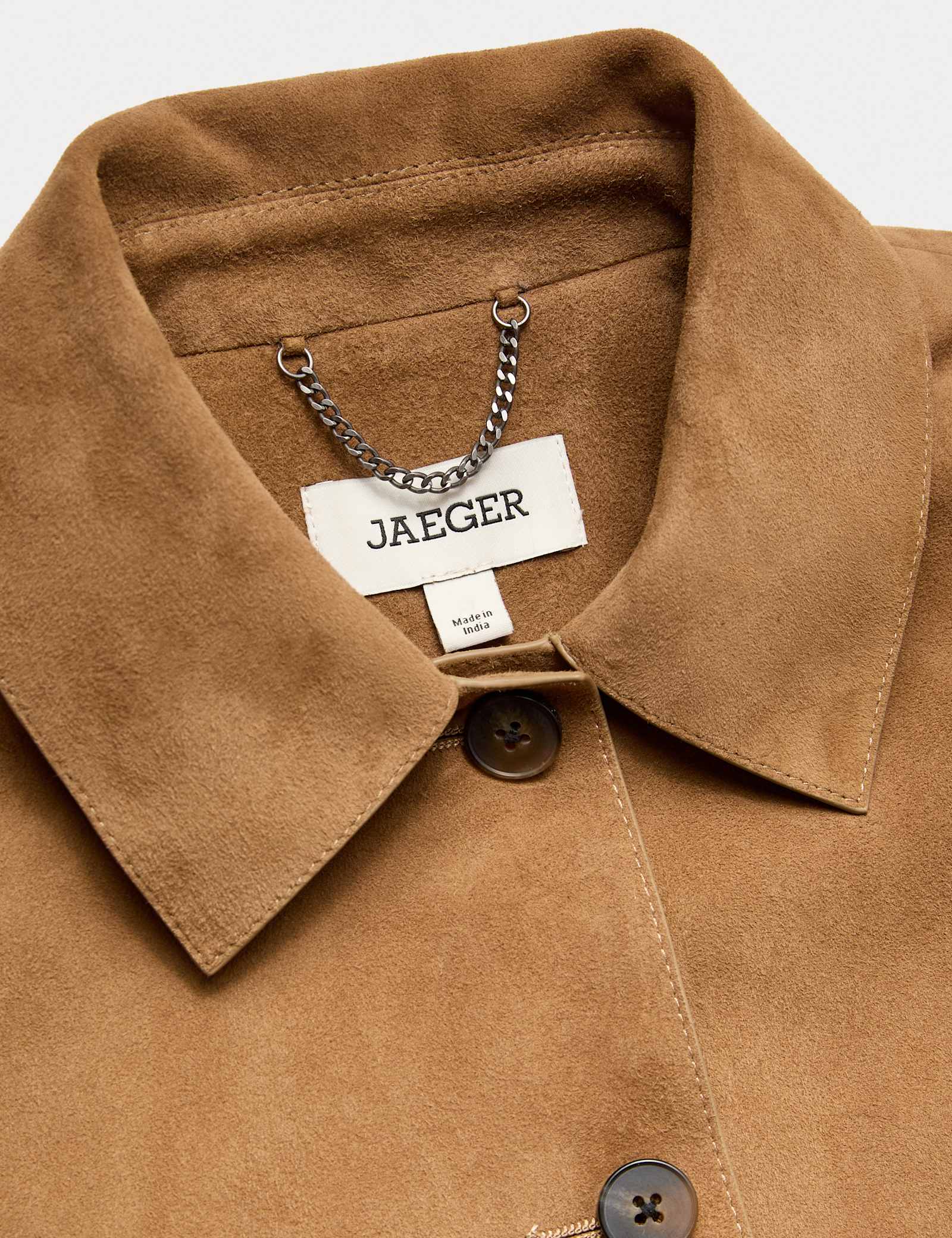 Suede Collared Jacket - image 4