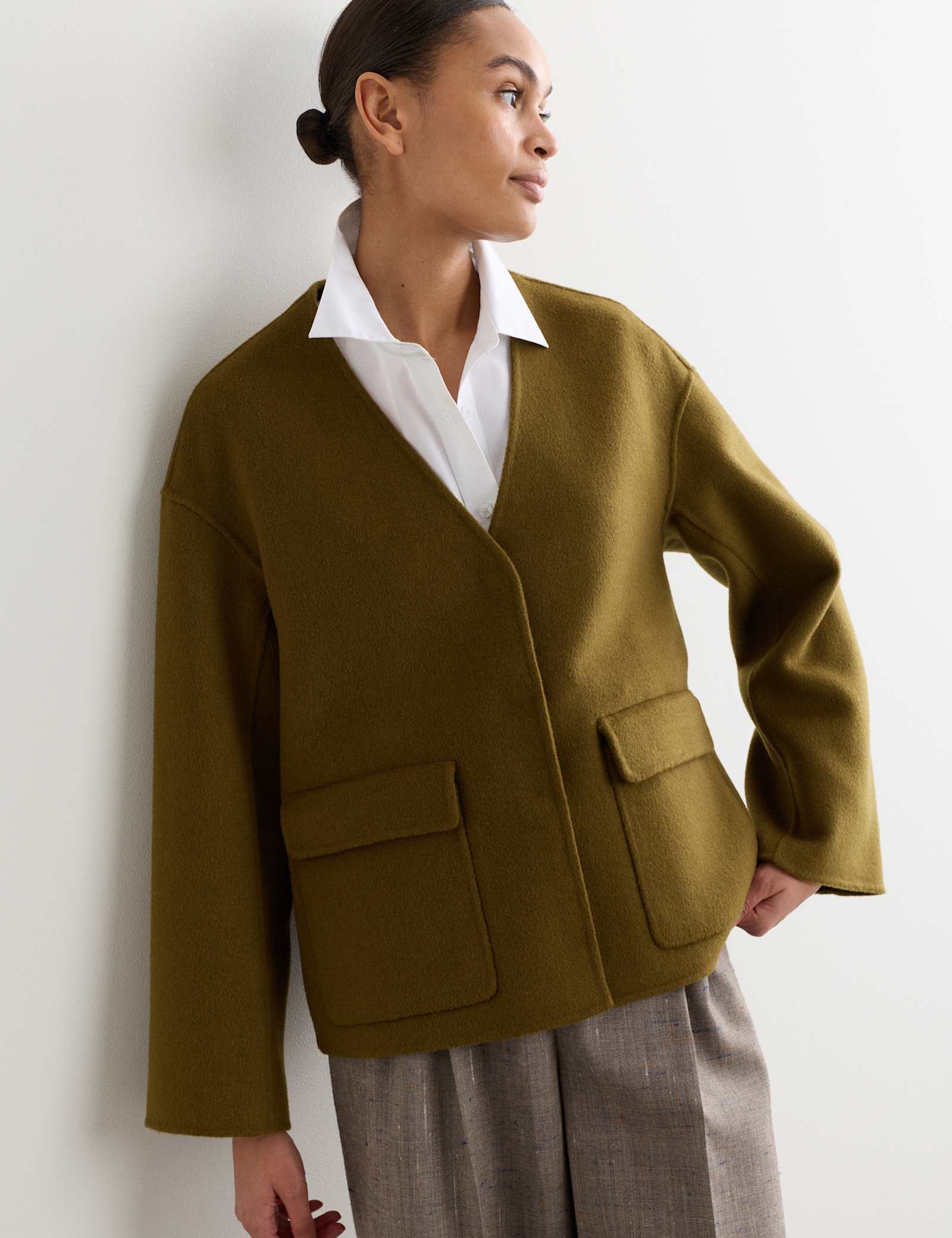 Pure Wool Double-Faced Short Jacket - image 4