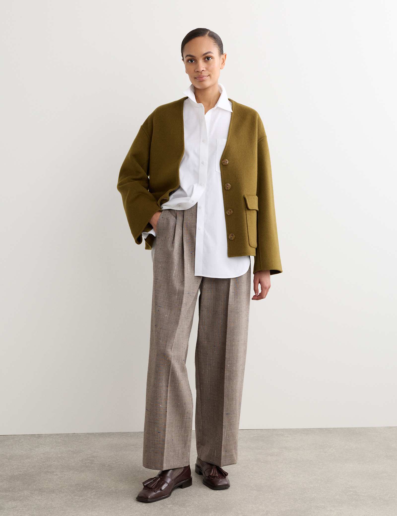 Pure Wool Double-Faced Short Jacket - image 5