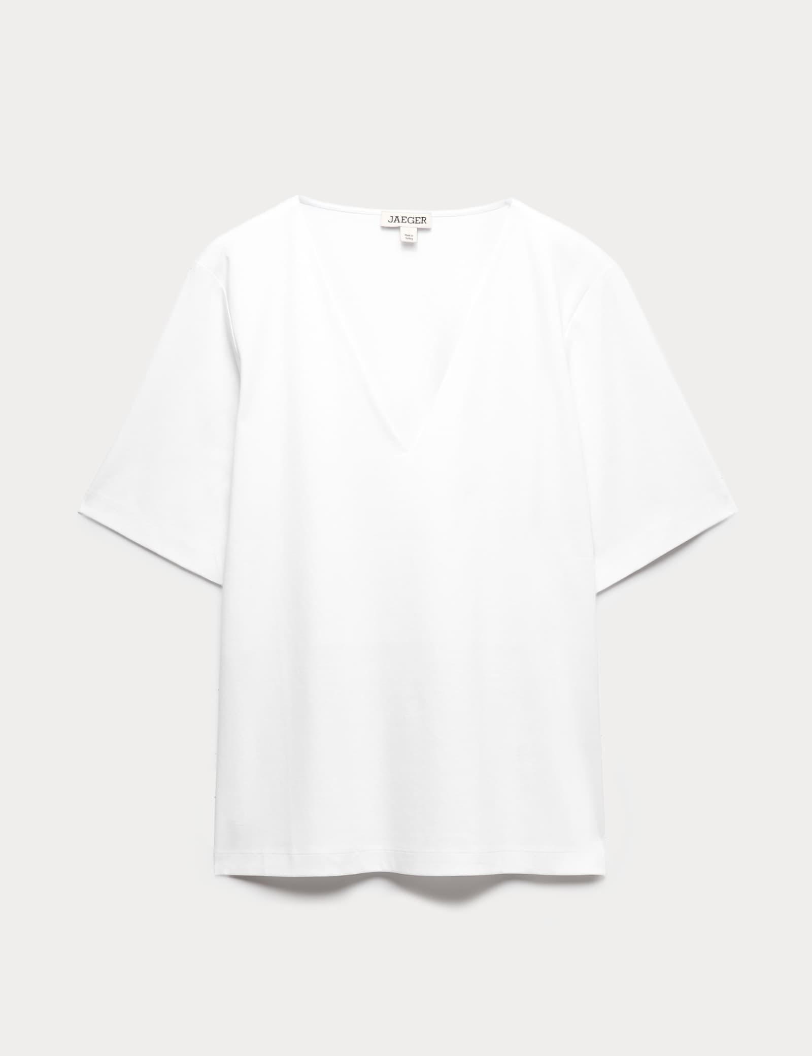 Pure Cotton V-Neck Boxy Top - image 1