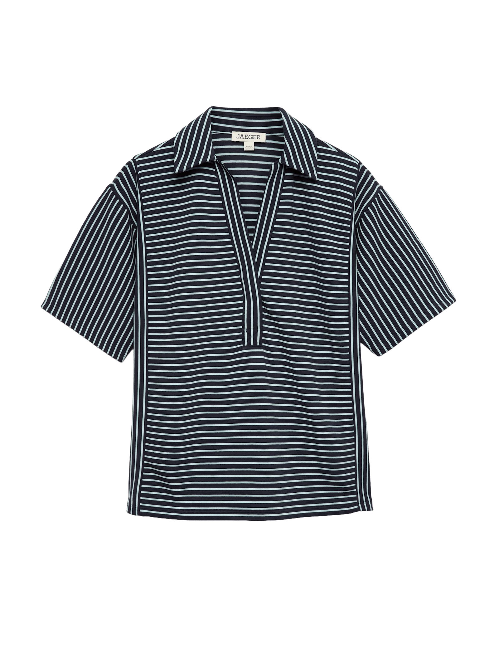 Pure Cotton Striped Polo Top - image 2