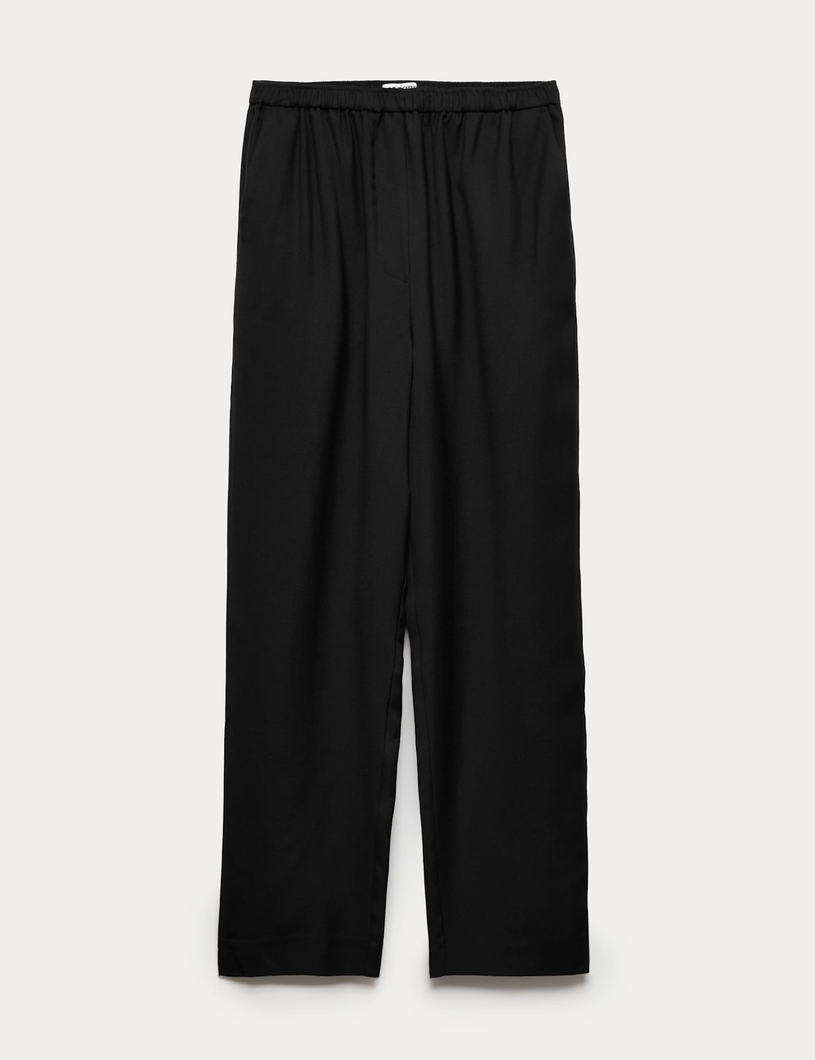 Lyocell Rich Elasticated Waist Tapered Trousers - image 1
