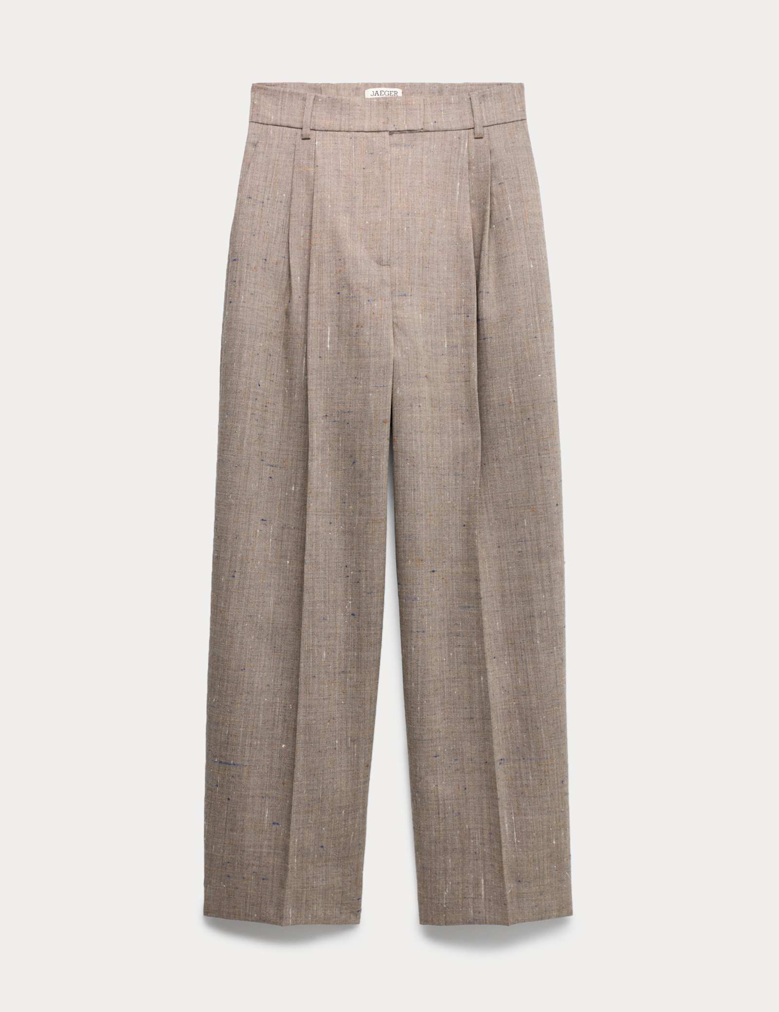 Wool Rich High Waisted Straight Leg Trousers - image 1