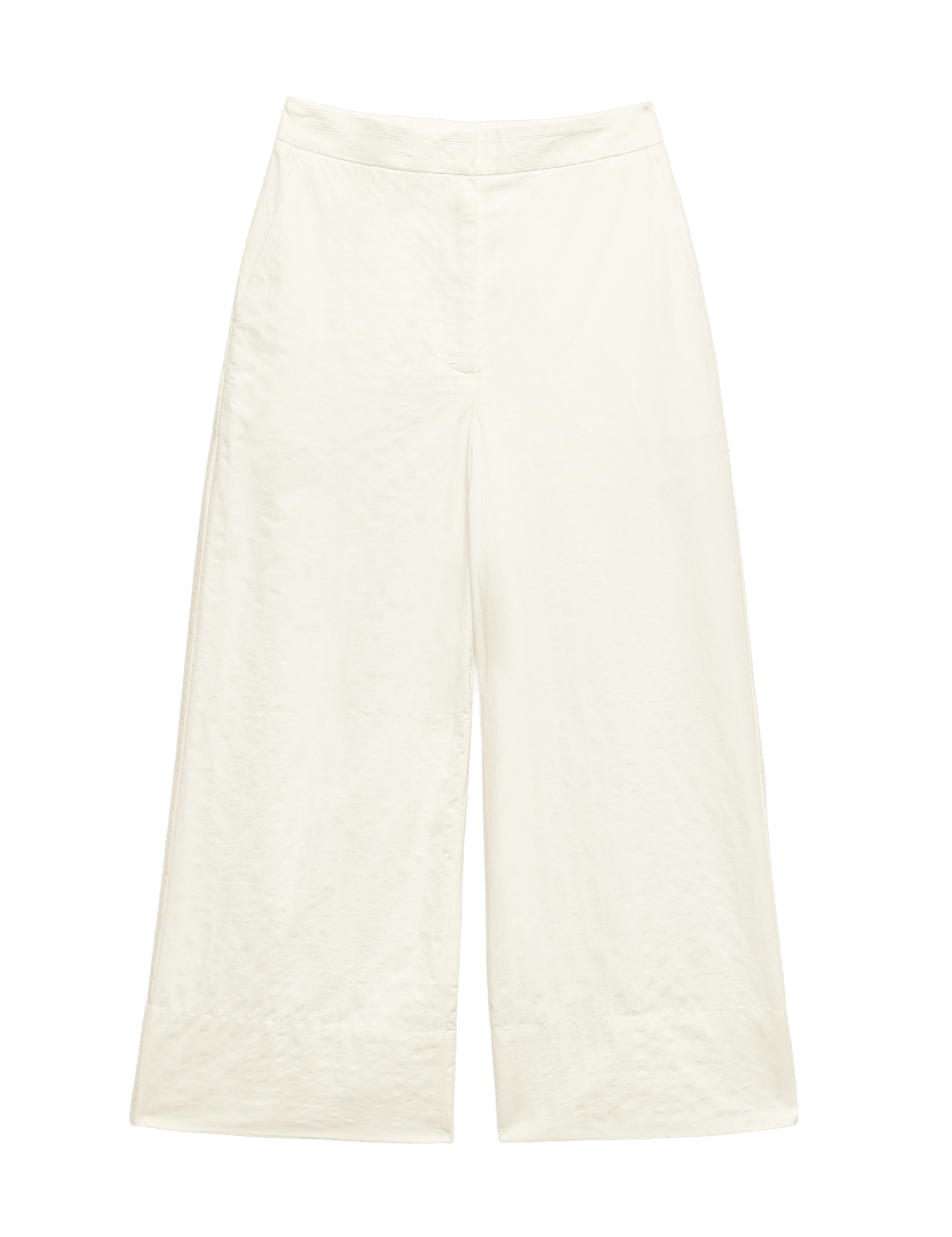 Pure Cotton Seersucker Wide Leg Trousers - image 5