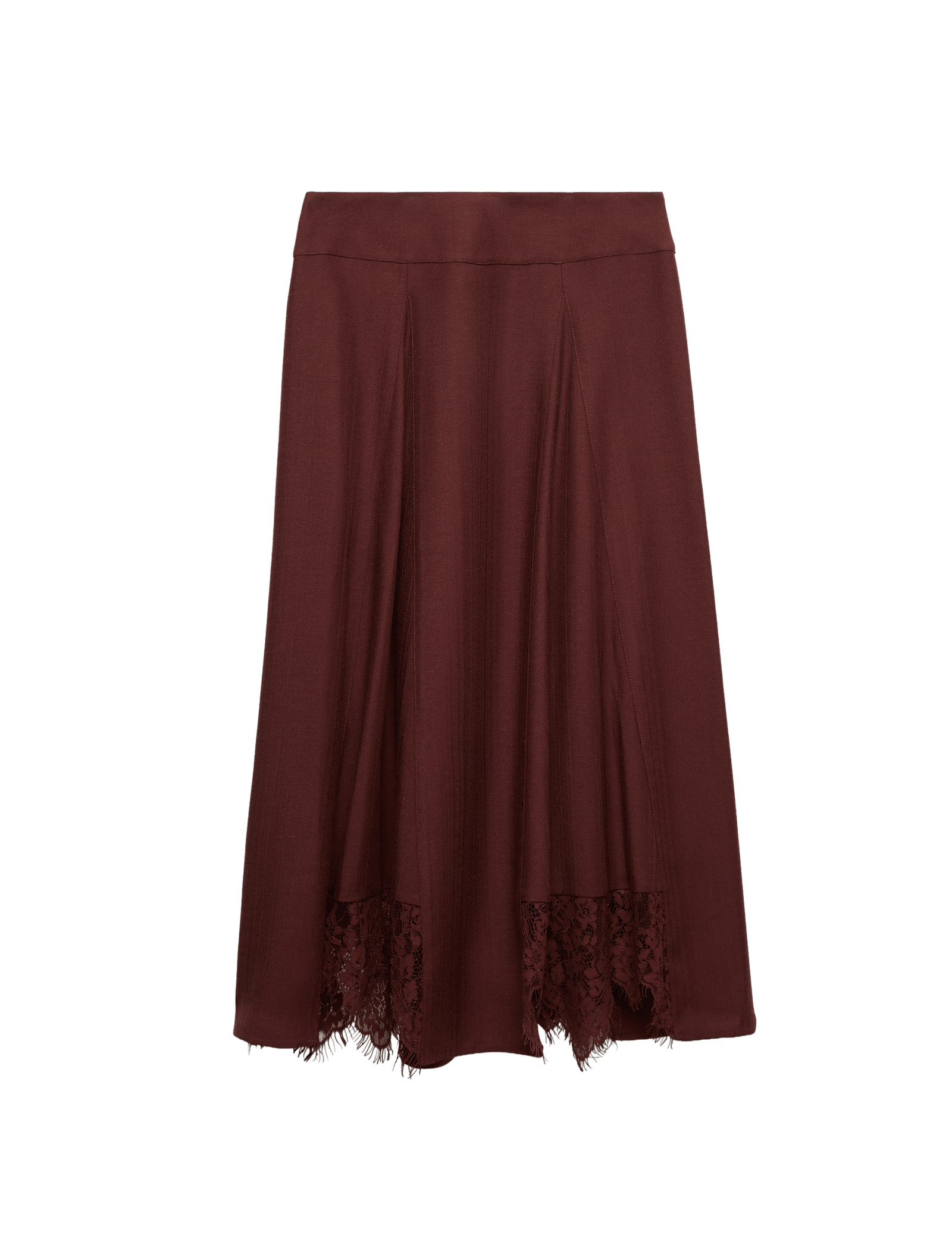Lace Insert Midi Skirt - image 3