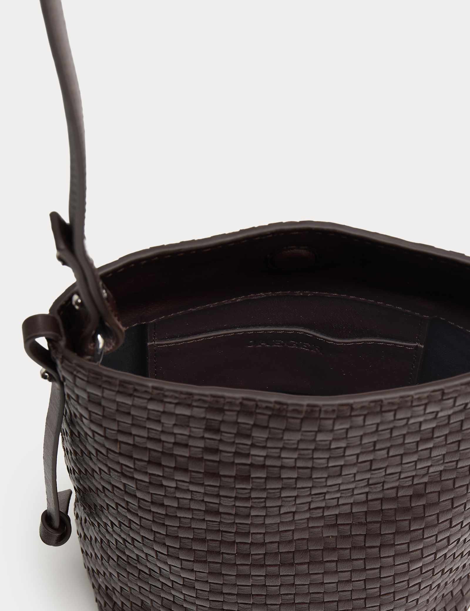 Leather Lattice Cross Body Bag - image 5