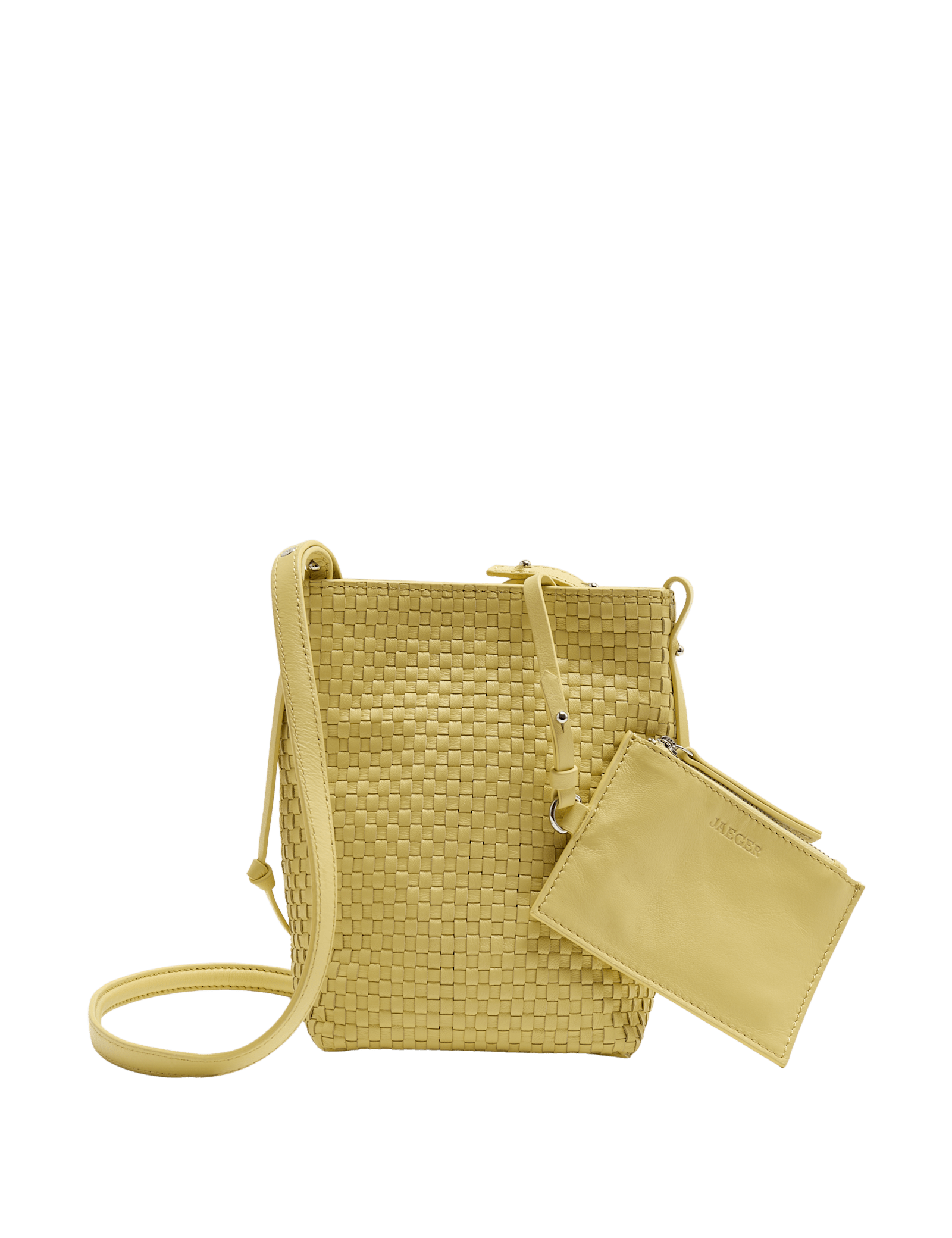 Leather Lattice Cross Body Bag - image 3
