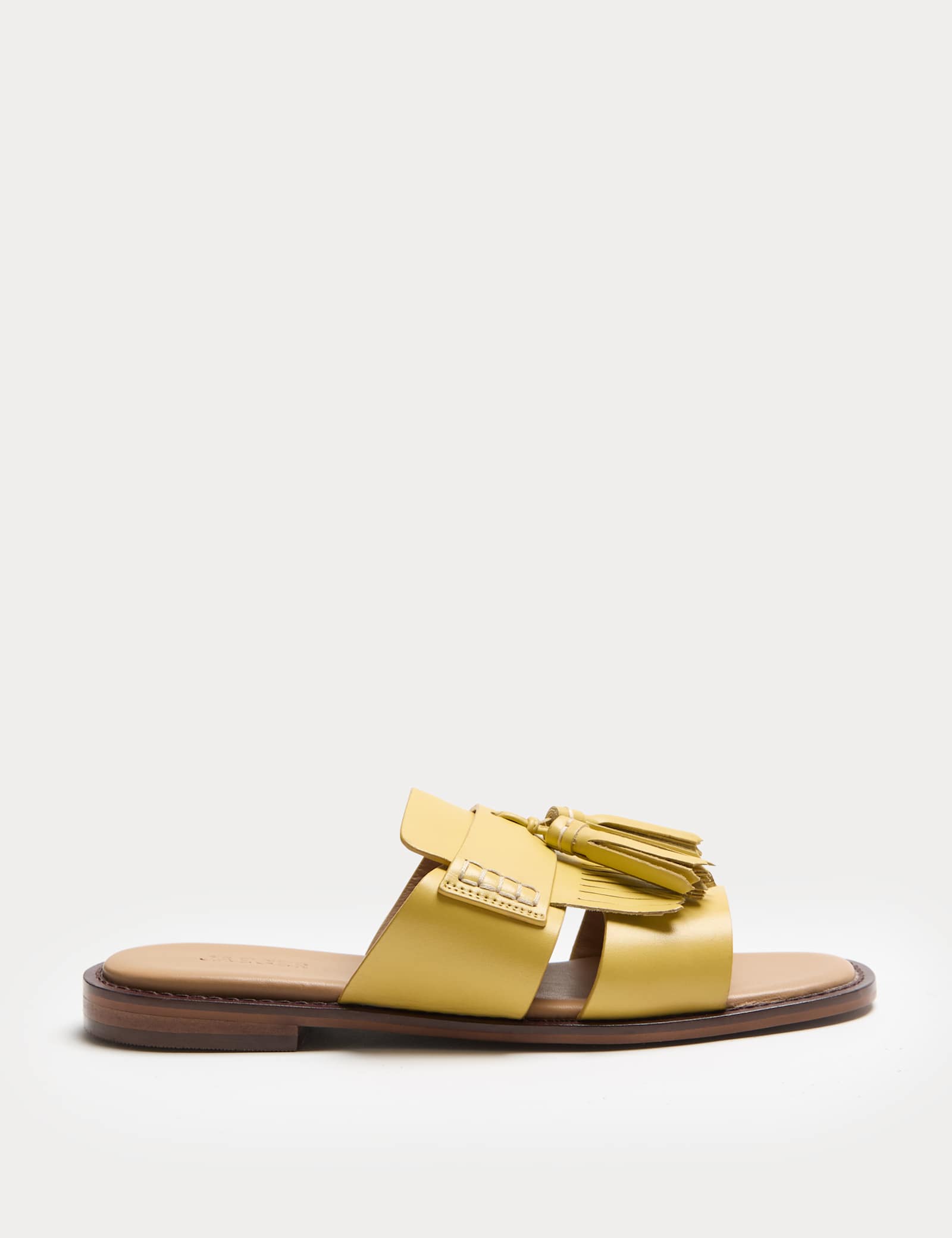 Leather Tassel Flat Loafer Mules - image 2