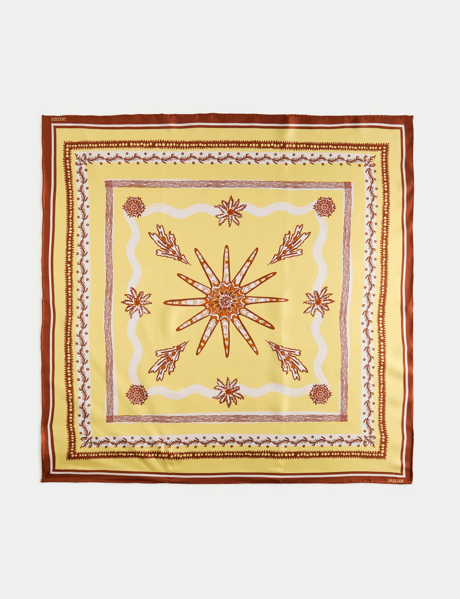 Pure Silk Twill Printed Square Scarf - image 5