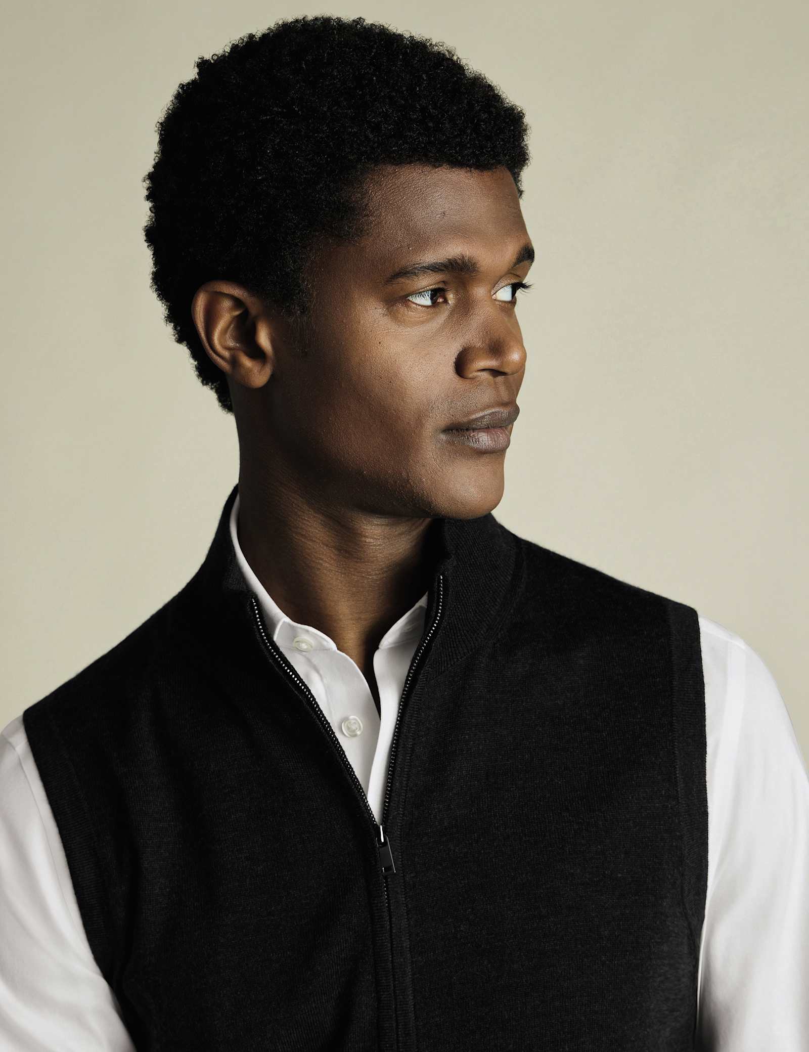 Pure Extra Fine Merino Wool Zip Up Gilet - image 5