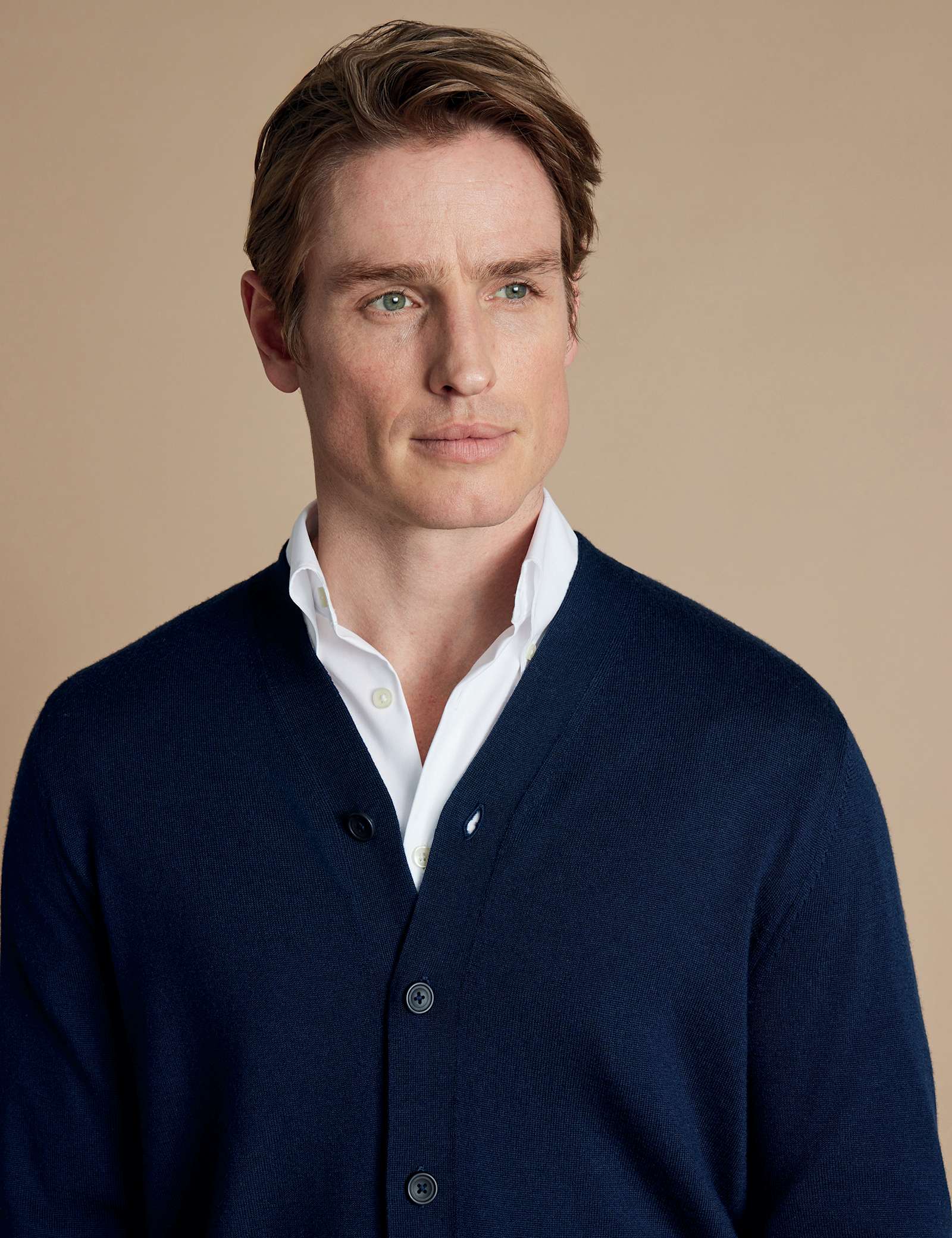 Pure Merino Wool V-Neck Cardigan - image 5