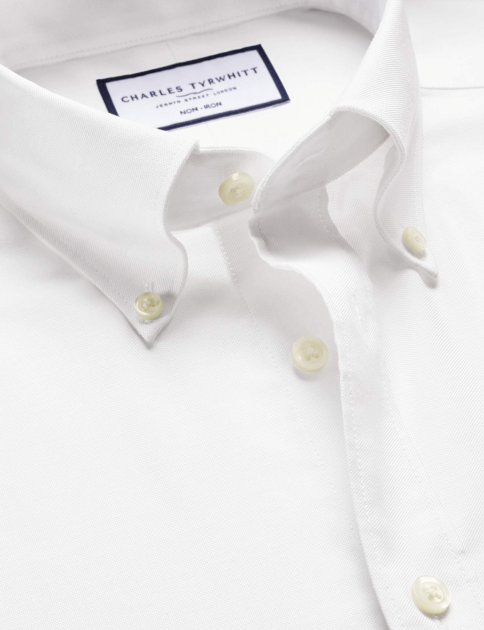 Slim Fit Cotton Rich Oxford Shirt - image 4