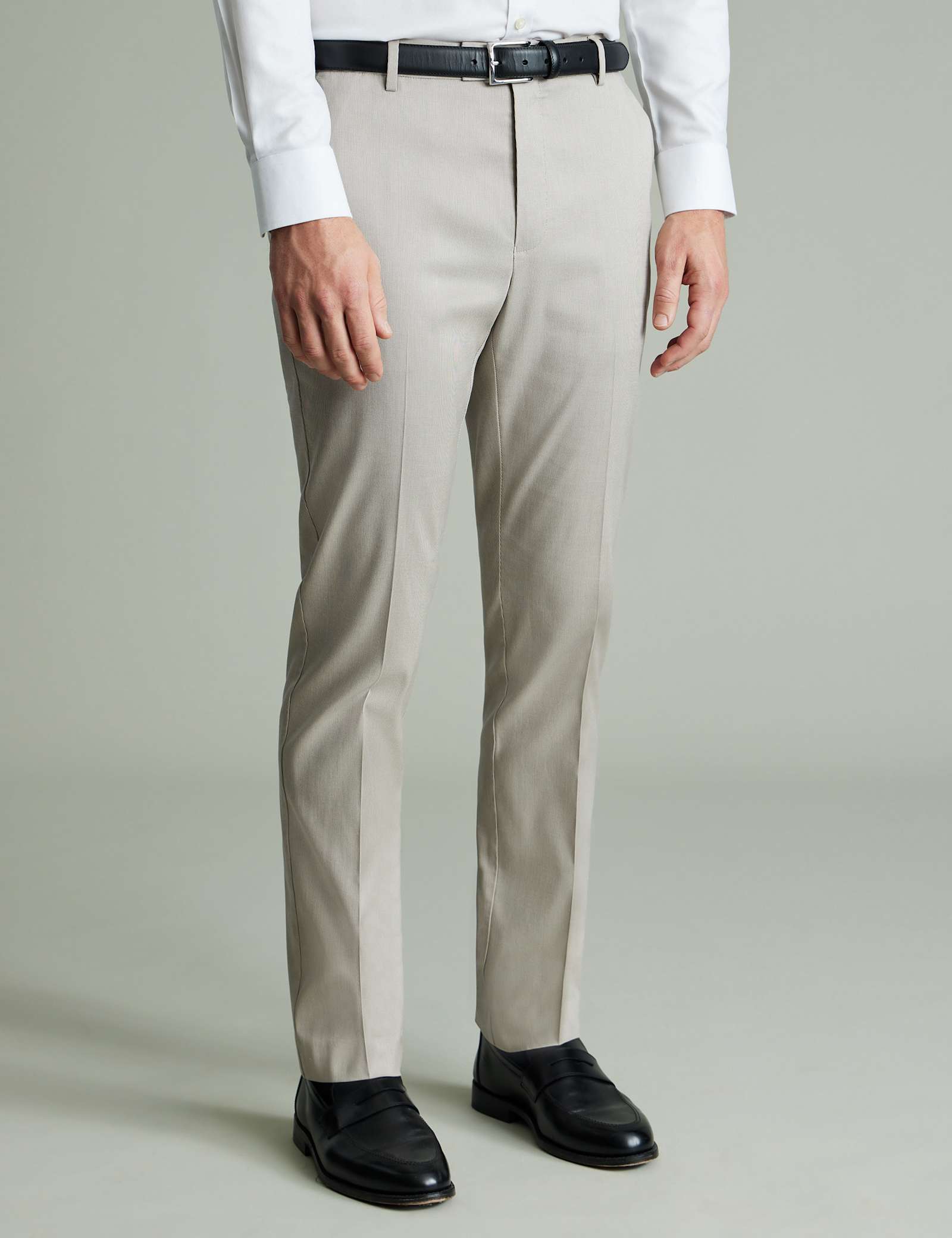 Slim Fit Smart Textured Stretch Chinos - image 1