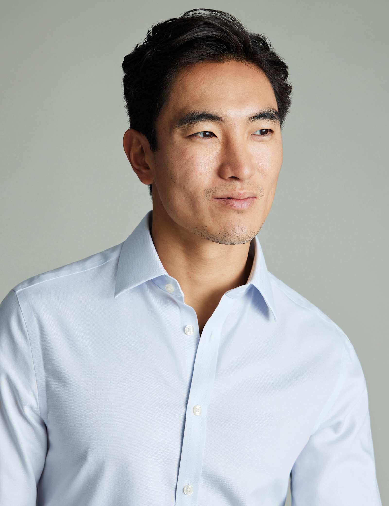 Slim Fit Non Iron Pure Cotton Oxford Shirt - image 4