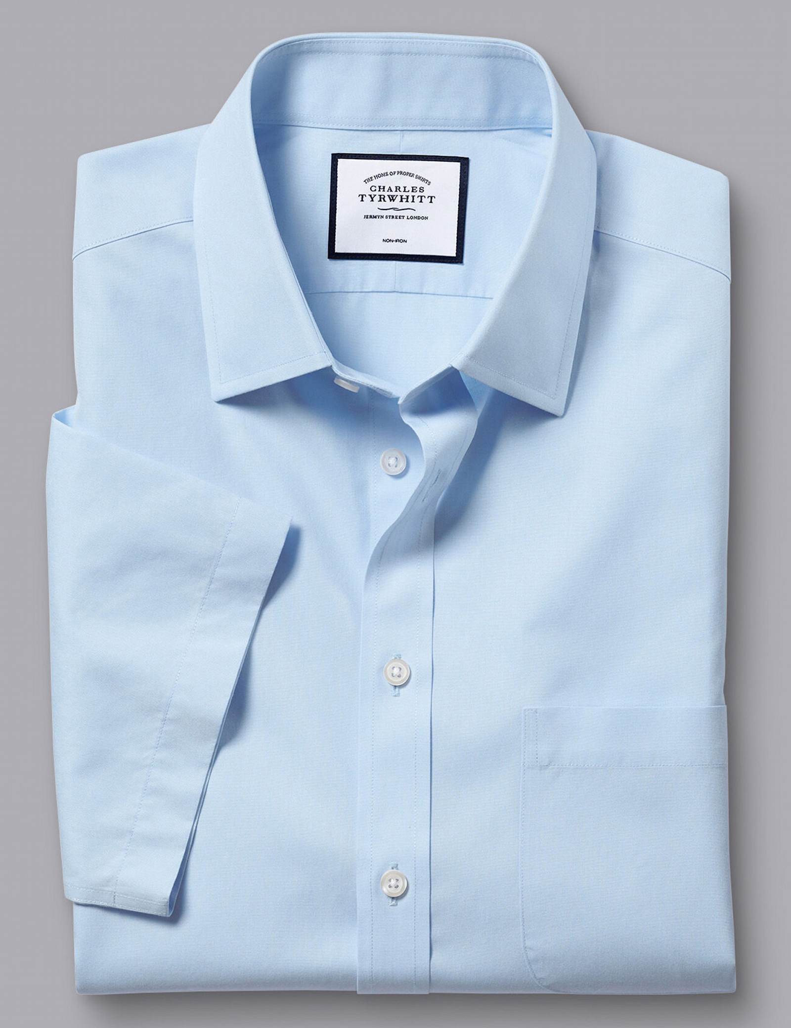 Slim Fit Non Iron Pure Cotton Shirt - image 1
