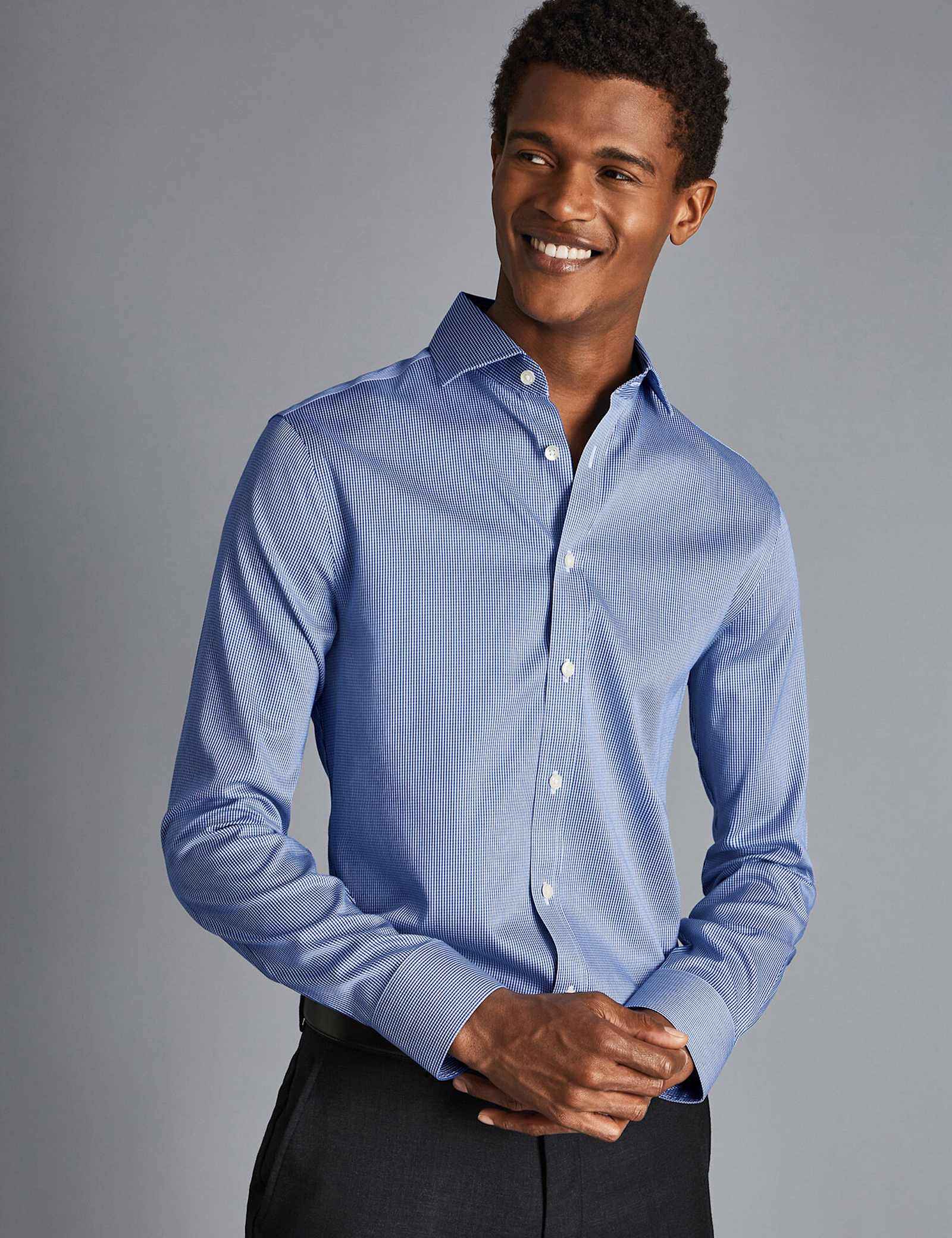 Slim Fit Non Iron Pure Cotton Shirt - image 4