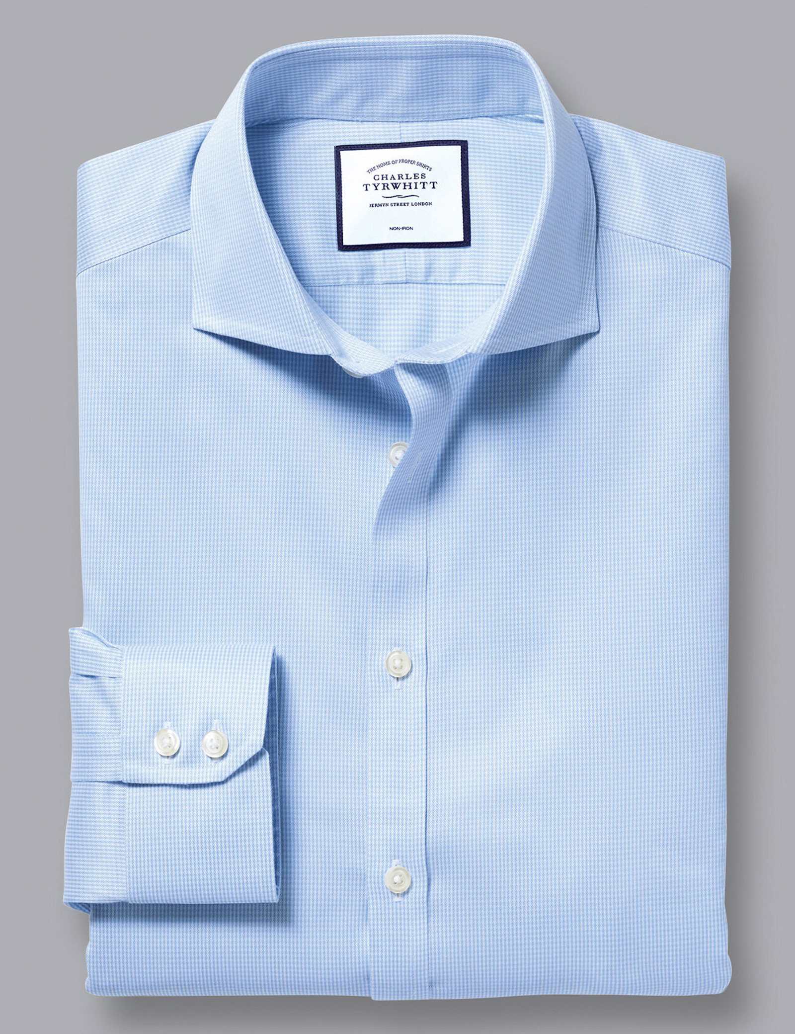 Slim Fit Non Iron Pure Cotton Shirt - image 1