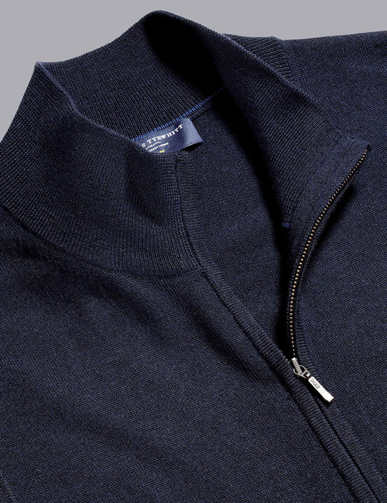 Pure Extra Fine Merino Wool Zip Up Gilet - image 4