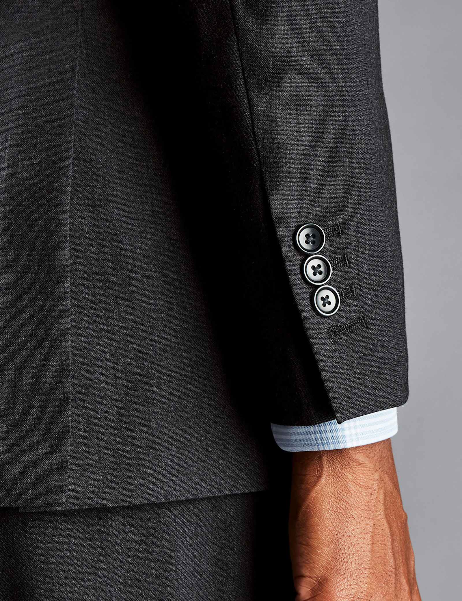 Slim Fit Super 120s Wool Suit Jacket - image 5