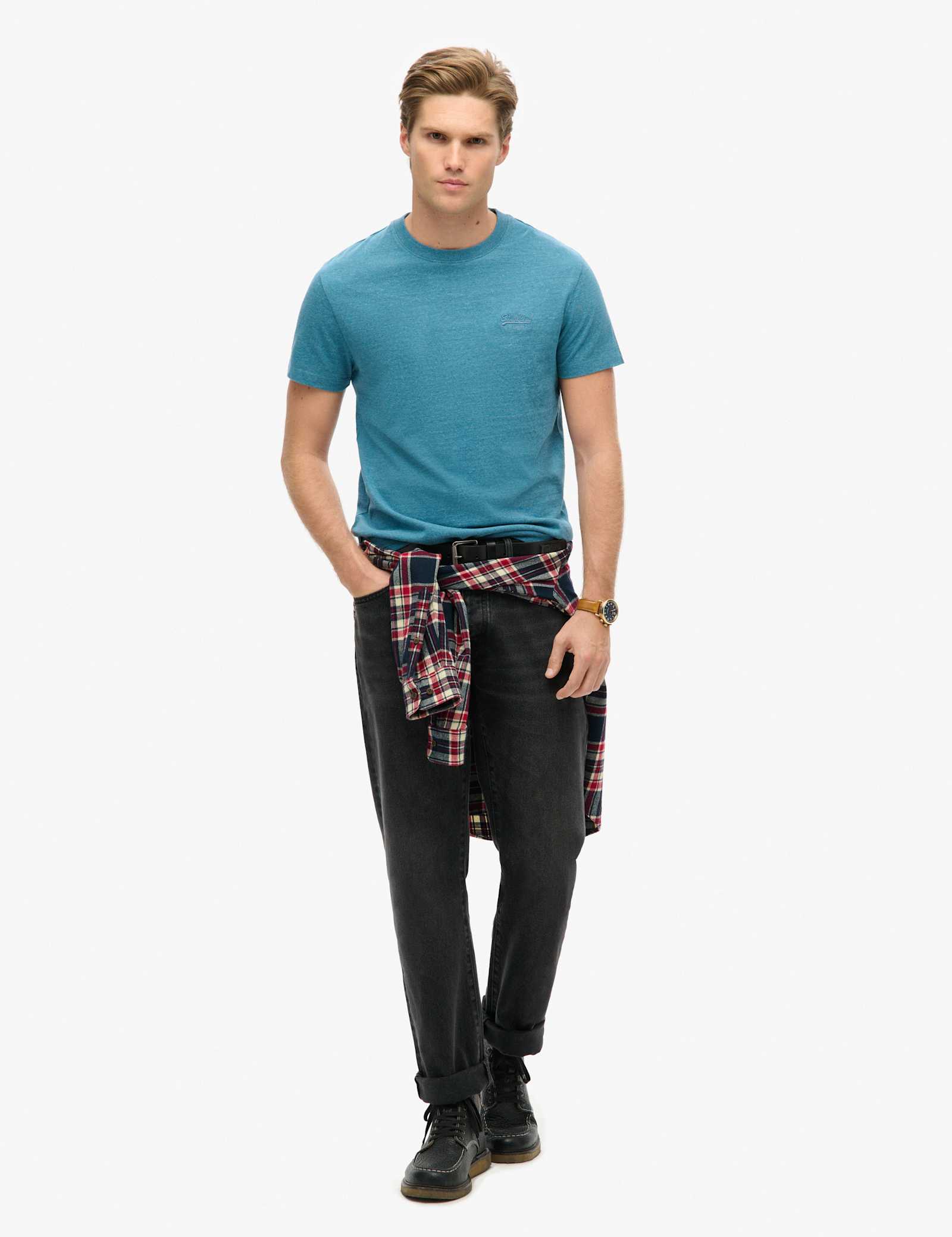 Slim Fit Cotton Crew Neck T-Shirt - image 2