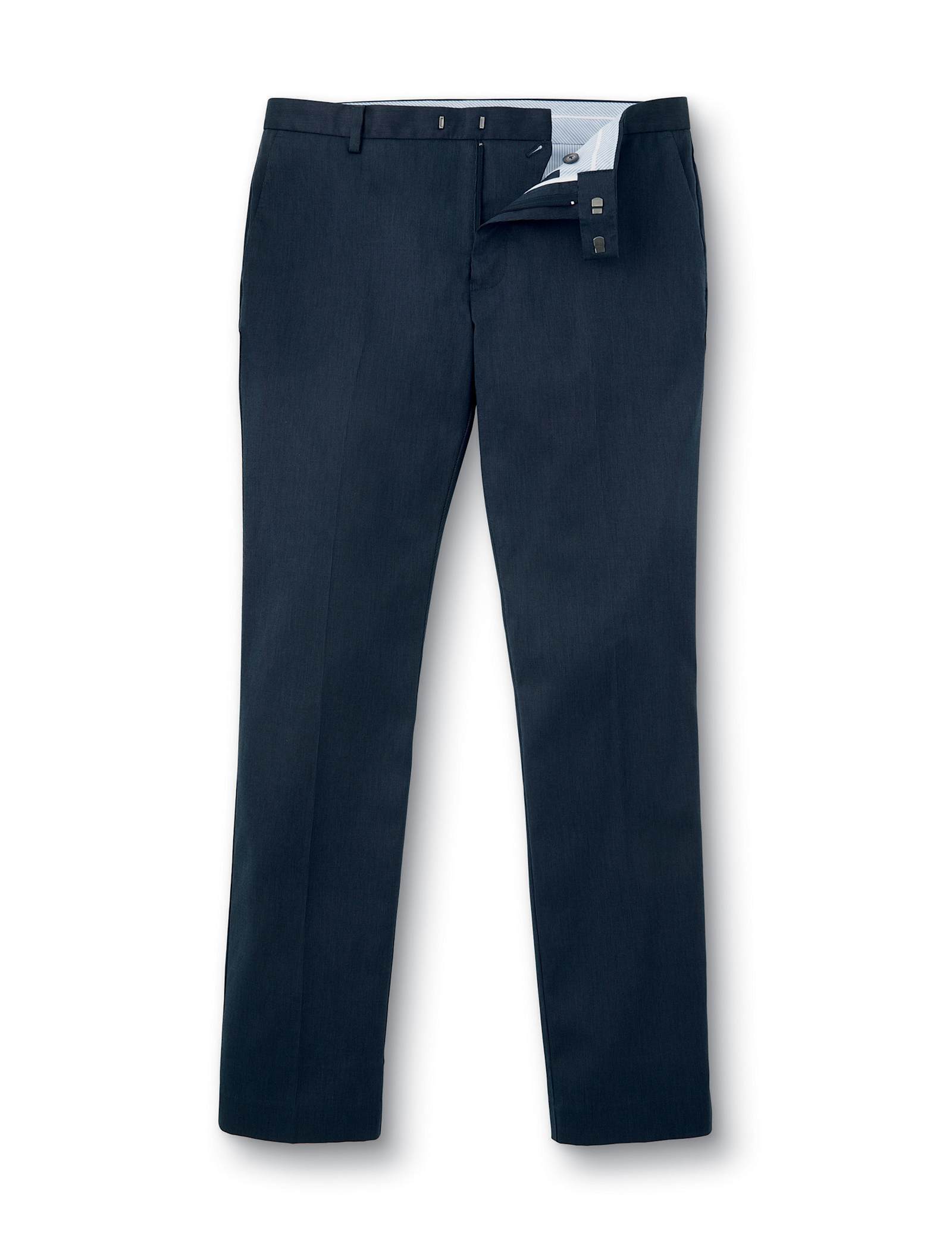 Slim Fit Cotton Rich Textured Trousers - image 2