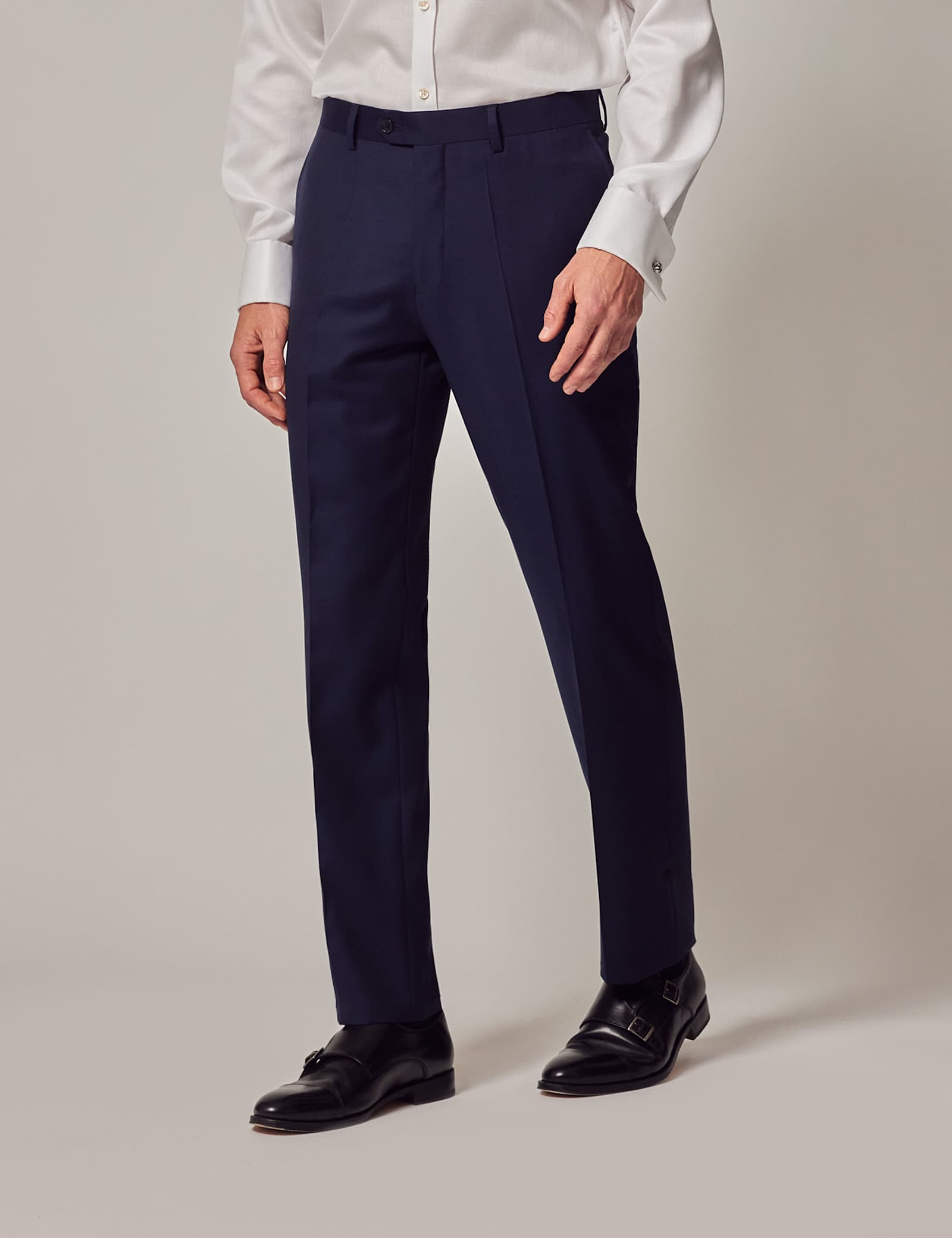 Slim Fit Pure Wool Trousers - image 2