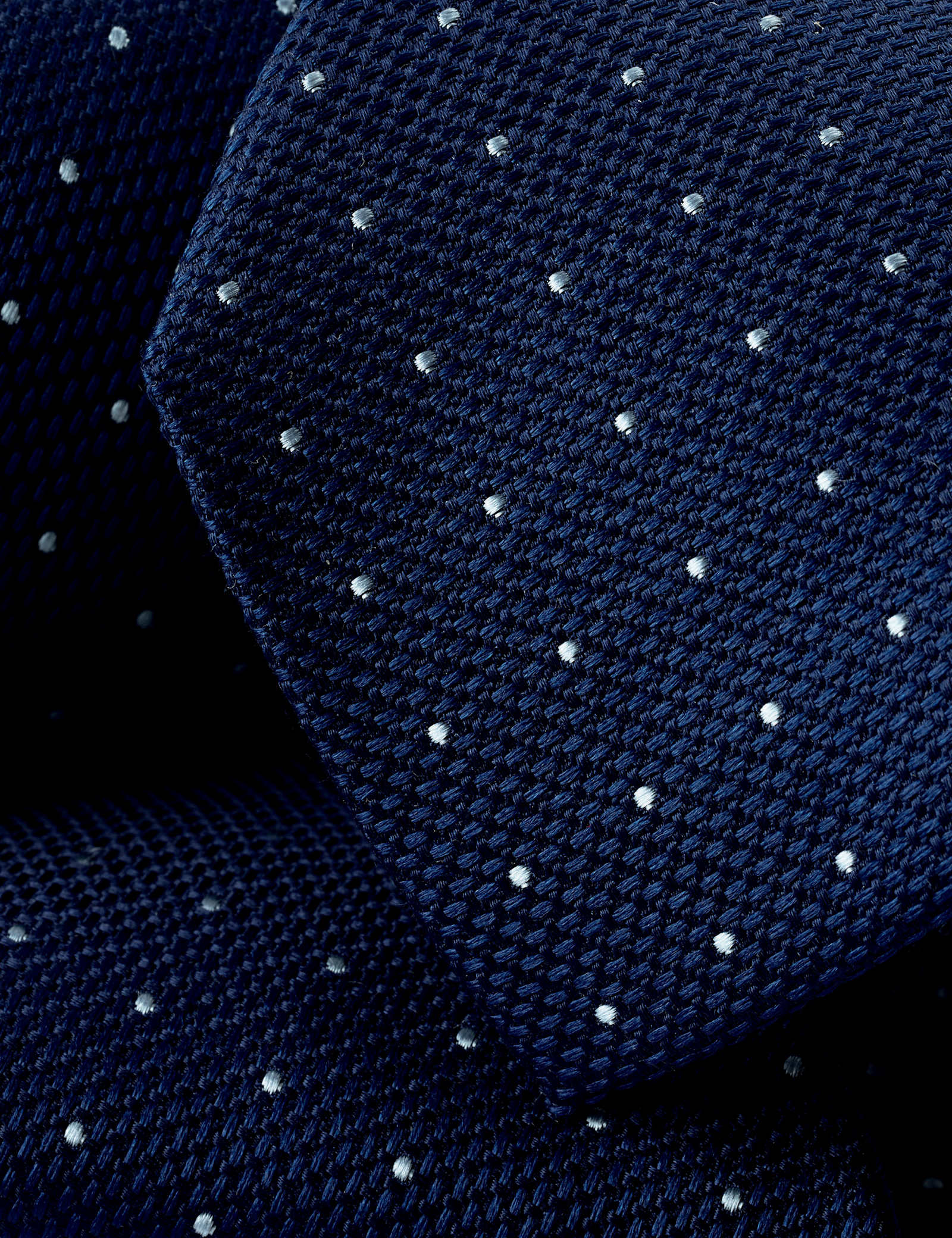 Polka Dot Pure Silk Tie - image 5