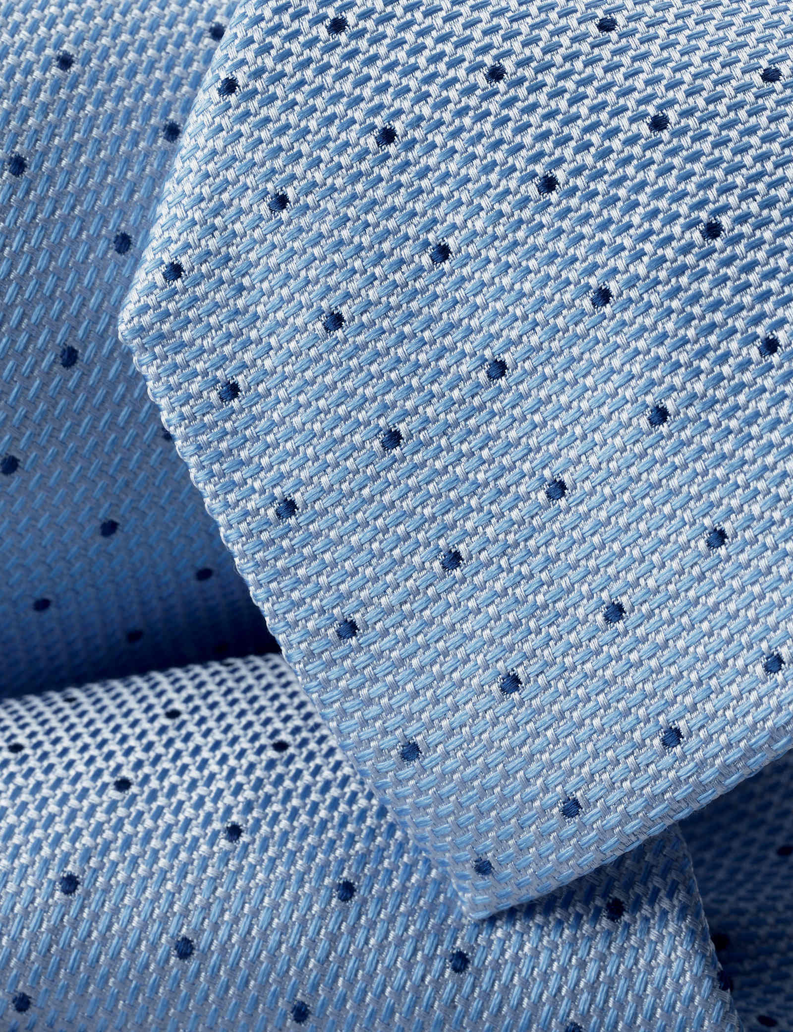 Polka Dot Pure Silk Tie - image 4