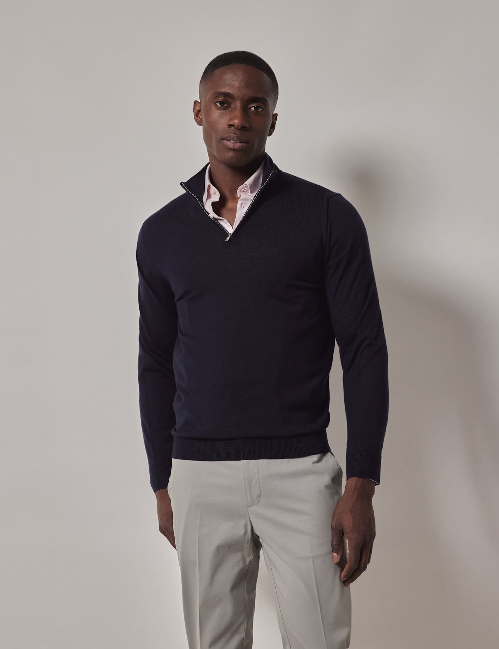 Pure Wool Half Zip Jumper - image 2