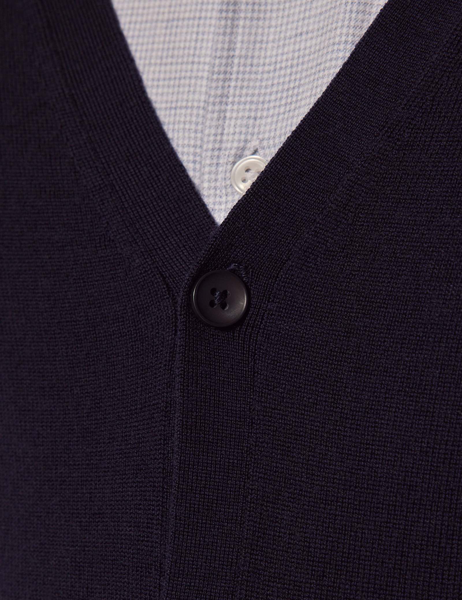 Pure Merino Wool V-Neck Cardigan - image 4