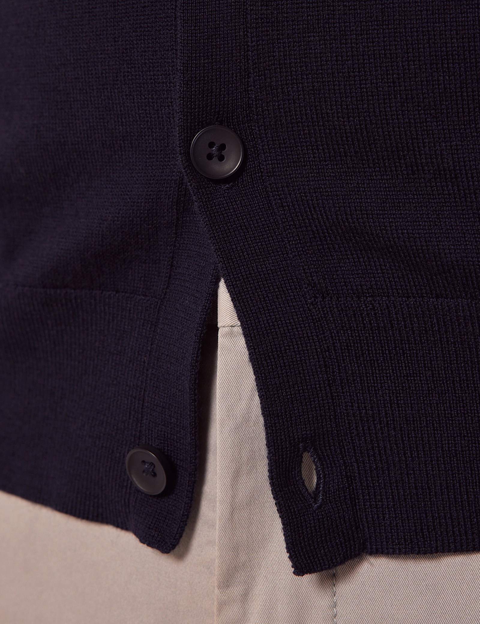 Pure Merino Wool V-Neck Cardigan - image 3