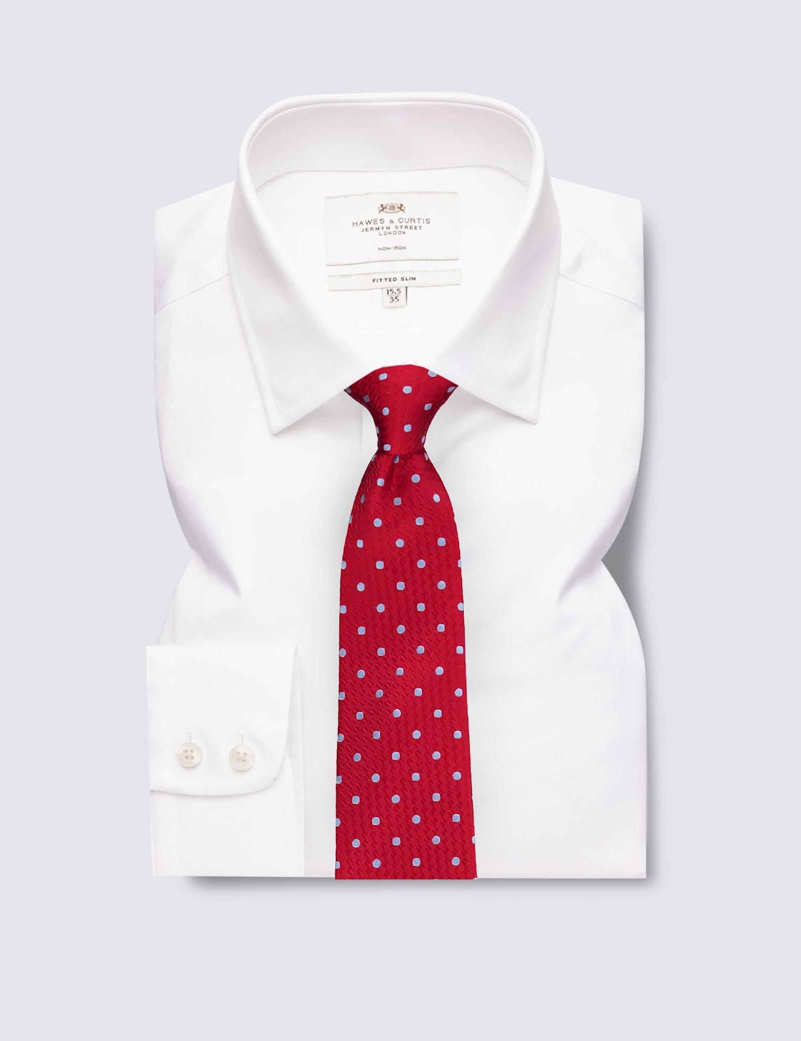 Slim Fit Non Iron Pure Cotton Twill Shirt - image 5