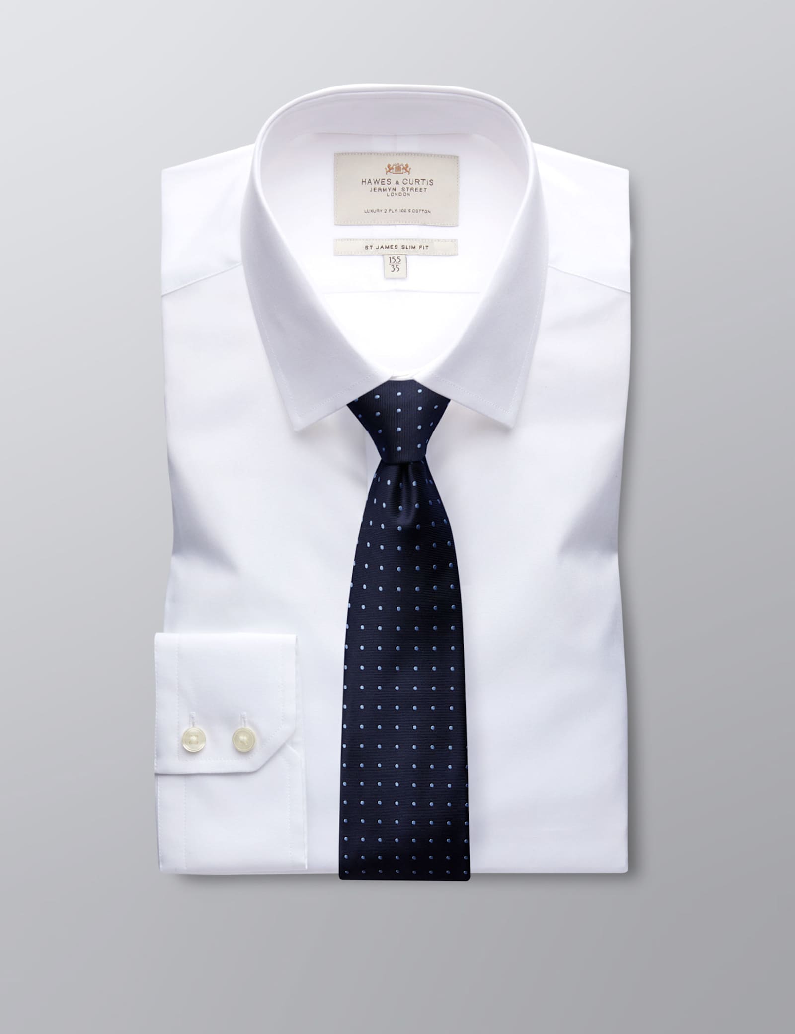Slim Fit Easy Iron Pure Cotton Shirt - image 2