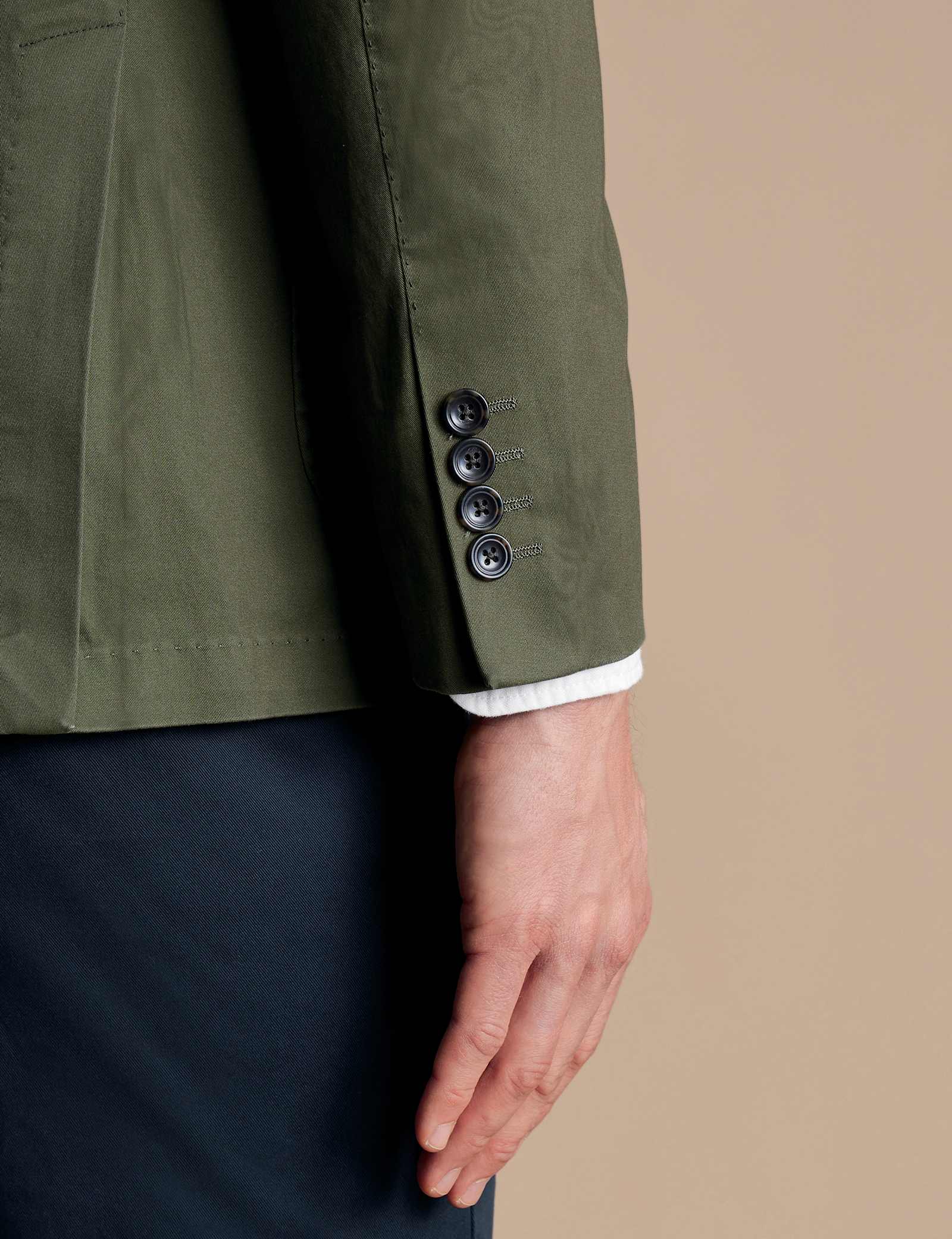 Slim Fit Cotton Rich Stretch Jacket - image 3