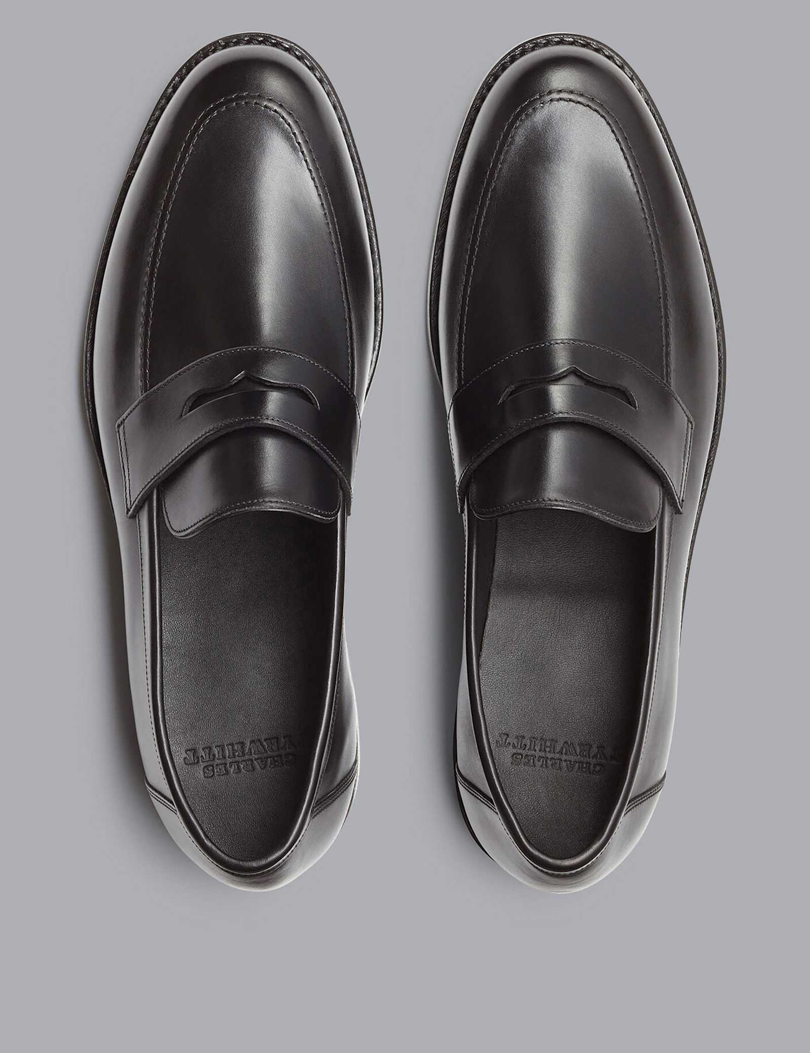 Leather Slip On Loafers - image 1