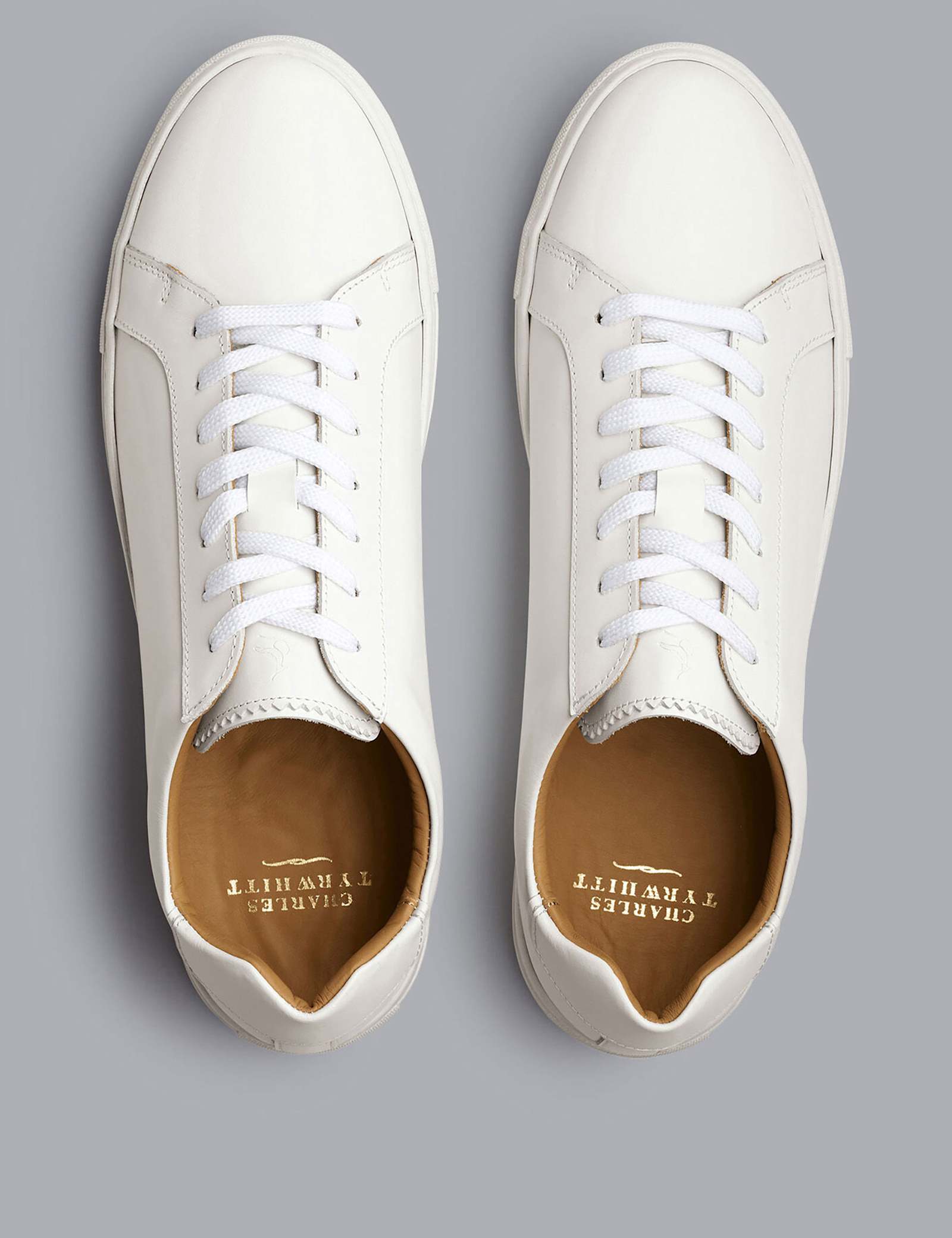 Leather Lace Up Trainers - image 2