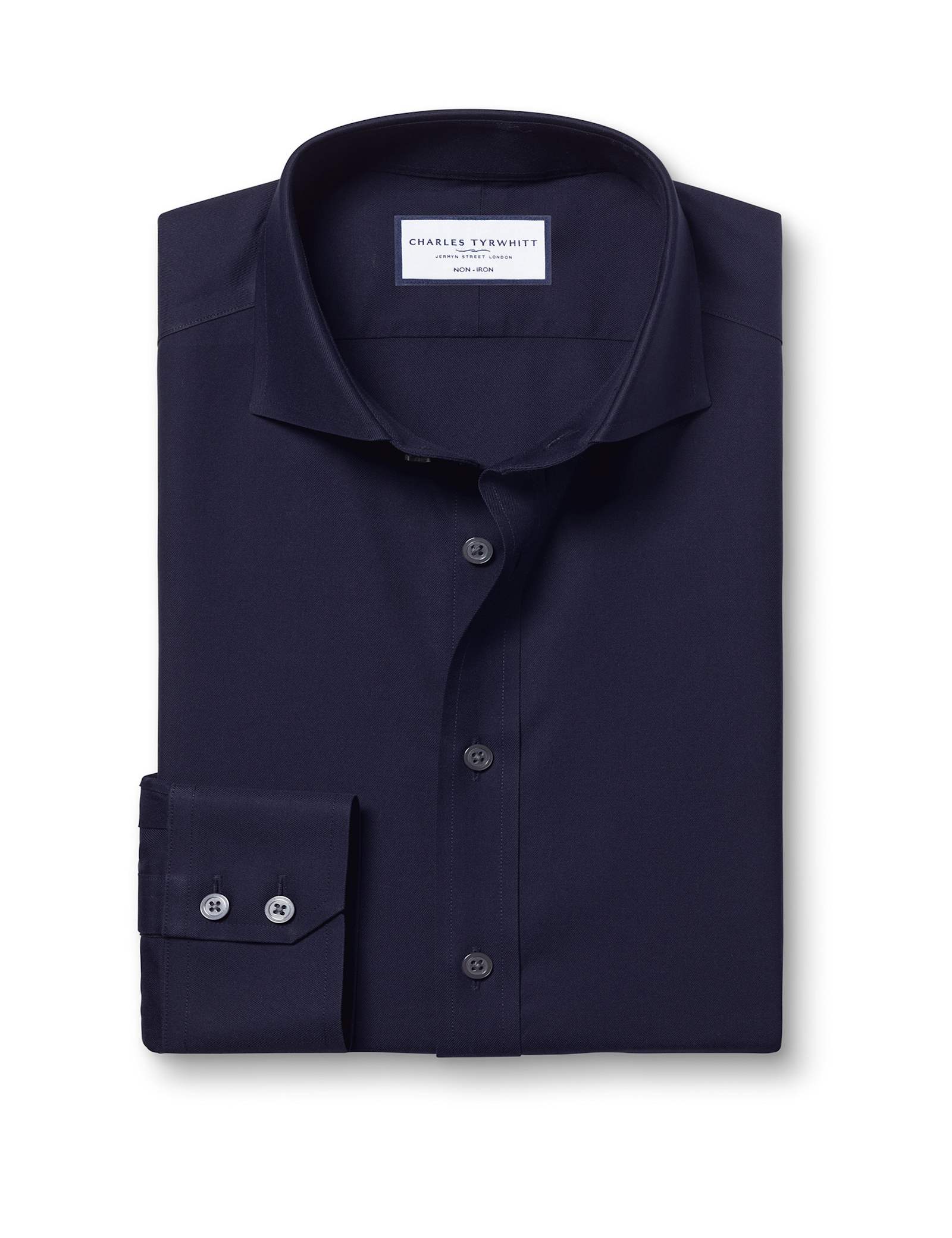 Slim Fit Non Iron Pure Cotton Twill Shirt - image 1