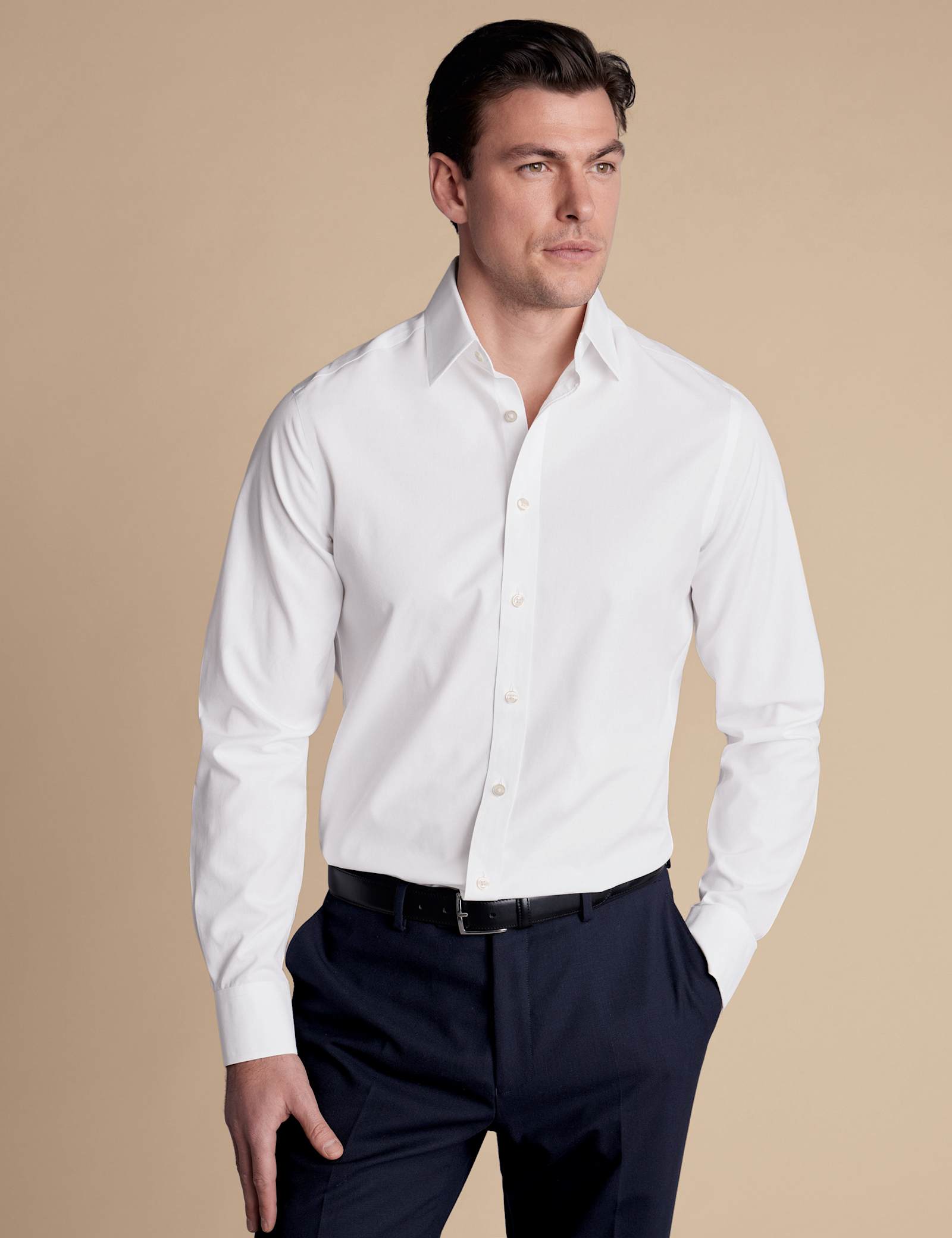 Non Iron Pure Cotton Poplin Shirt - image 2