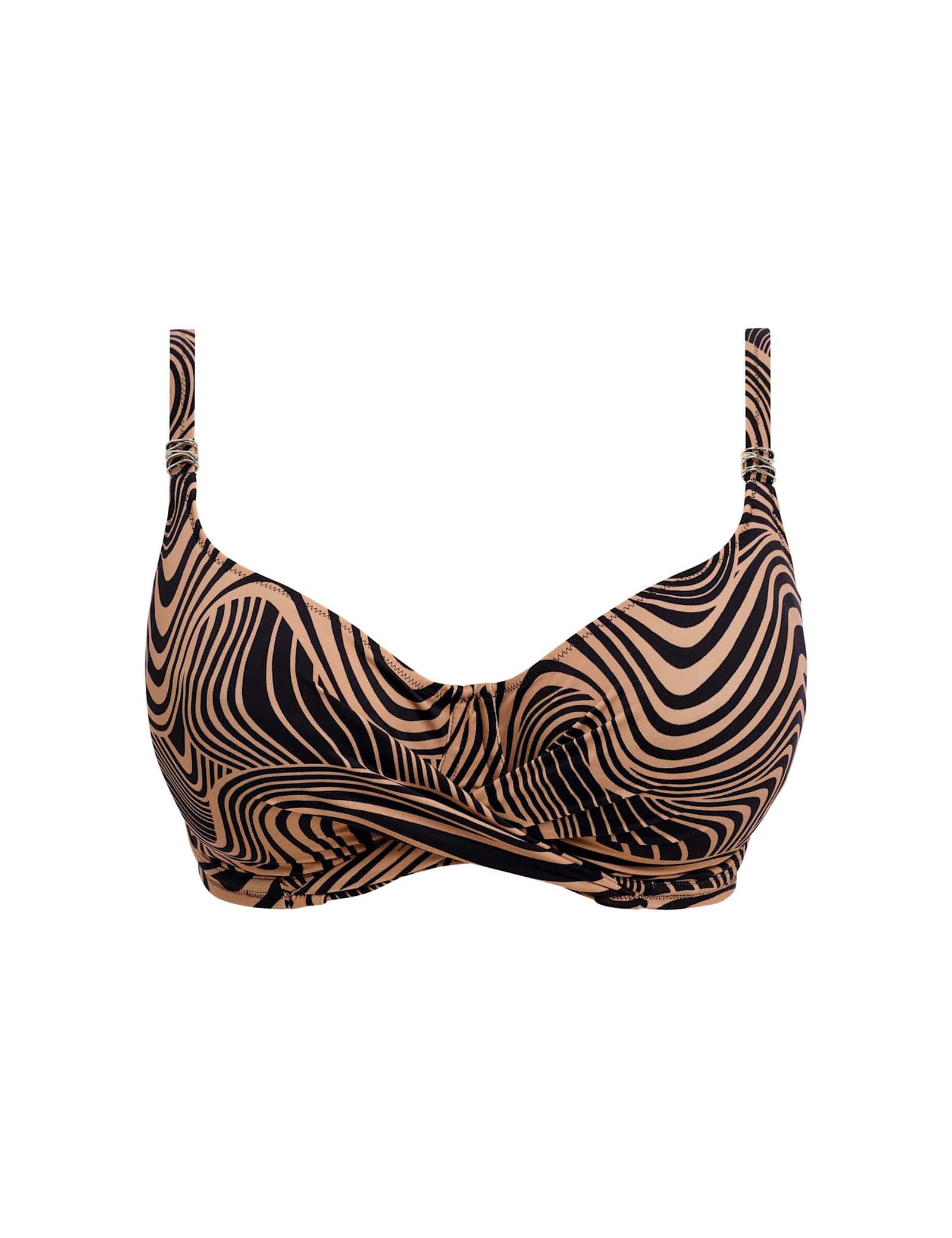 Pemba Island Animal Print Wired Bikini Top - image 1