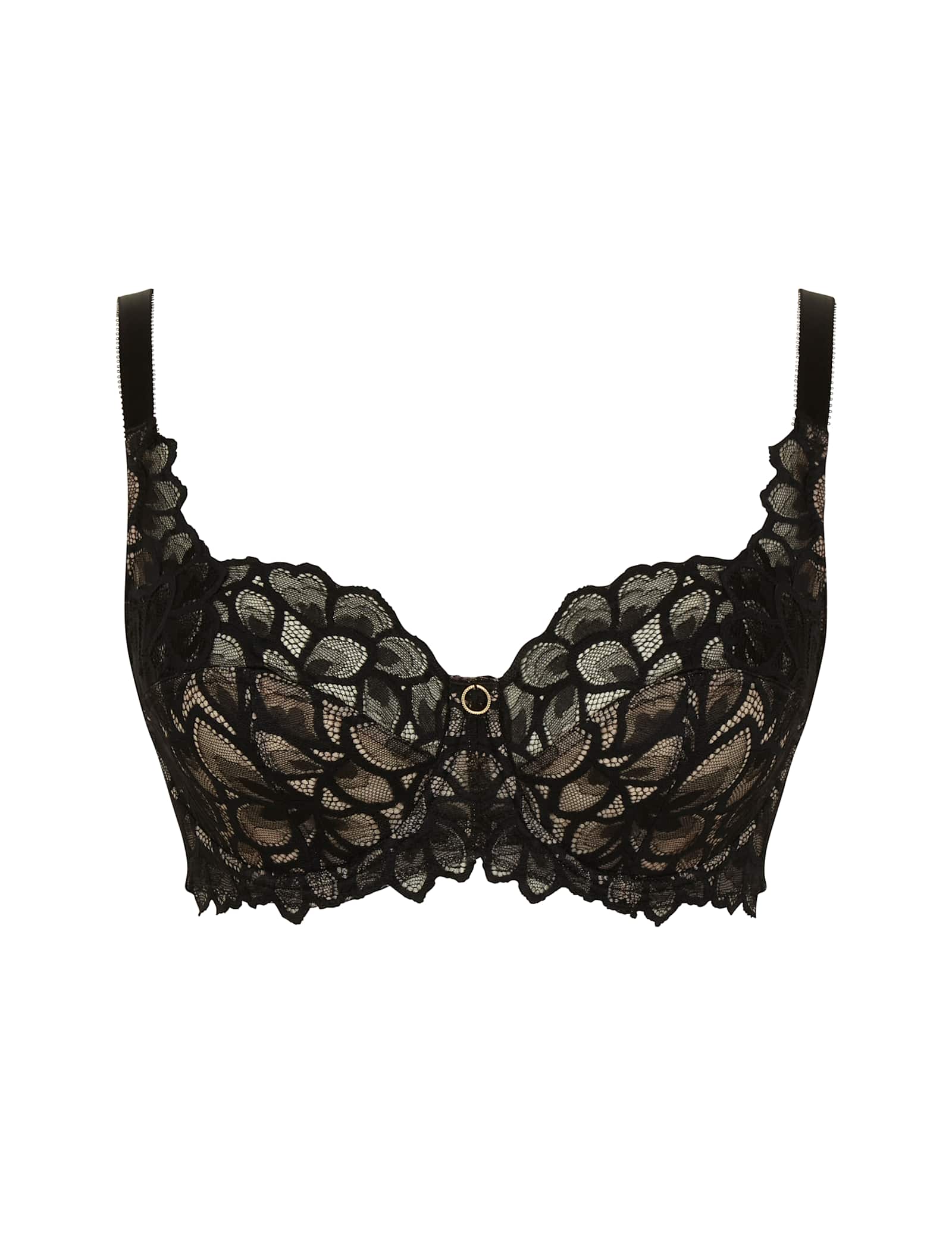 Allure Lace Wired Full Cup Bra D-J - image 1