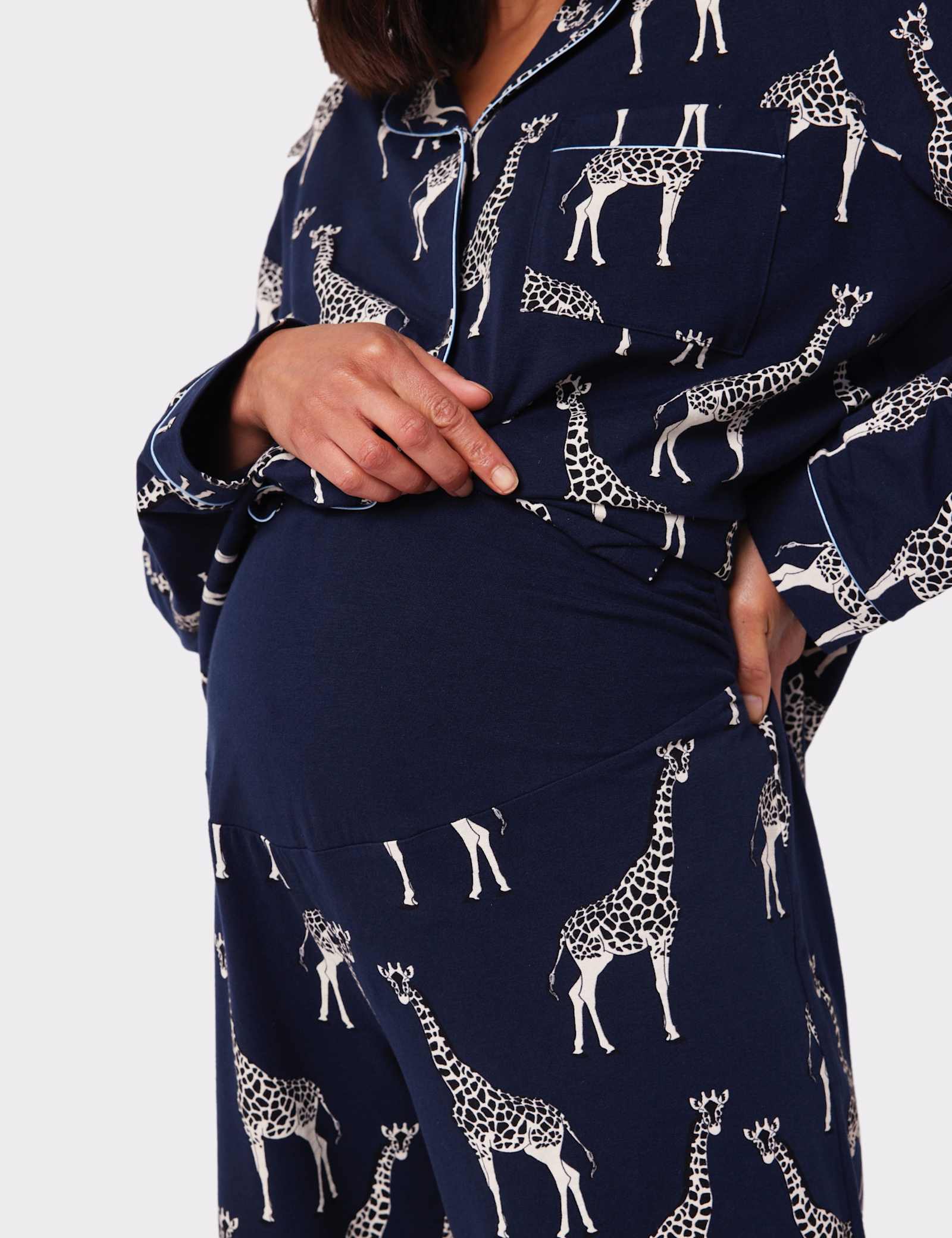 Jersey Giraffe Maternity Pyjama Set - image 2