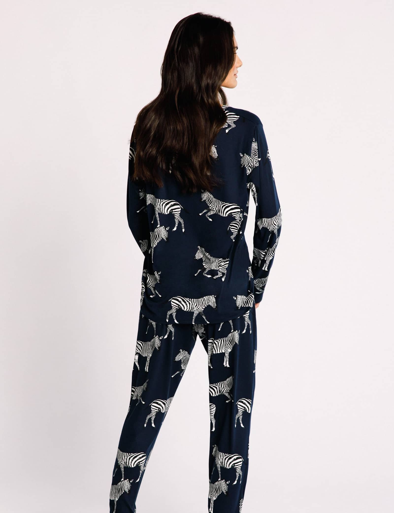 Zebra Print Crew Neck Pyjama Set - image 2