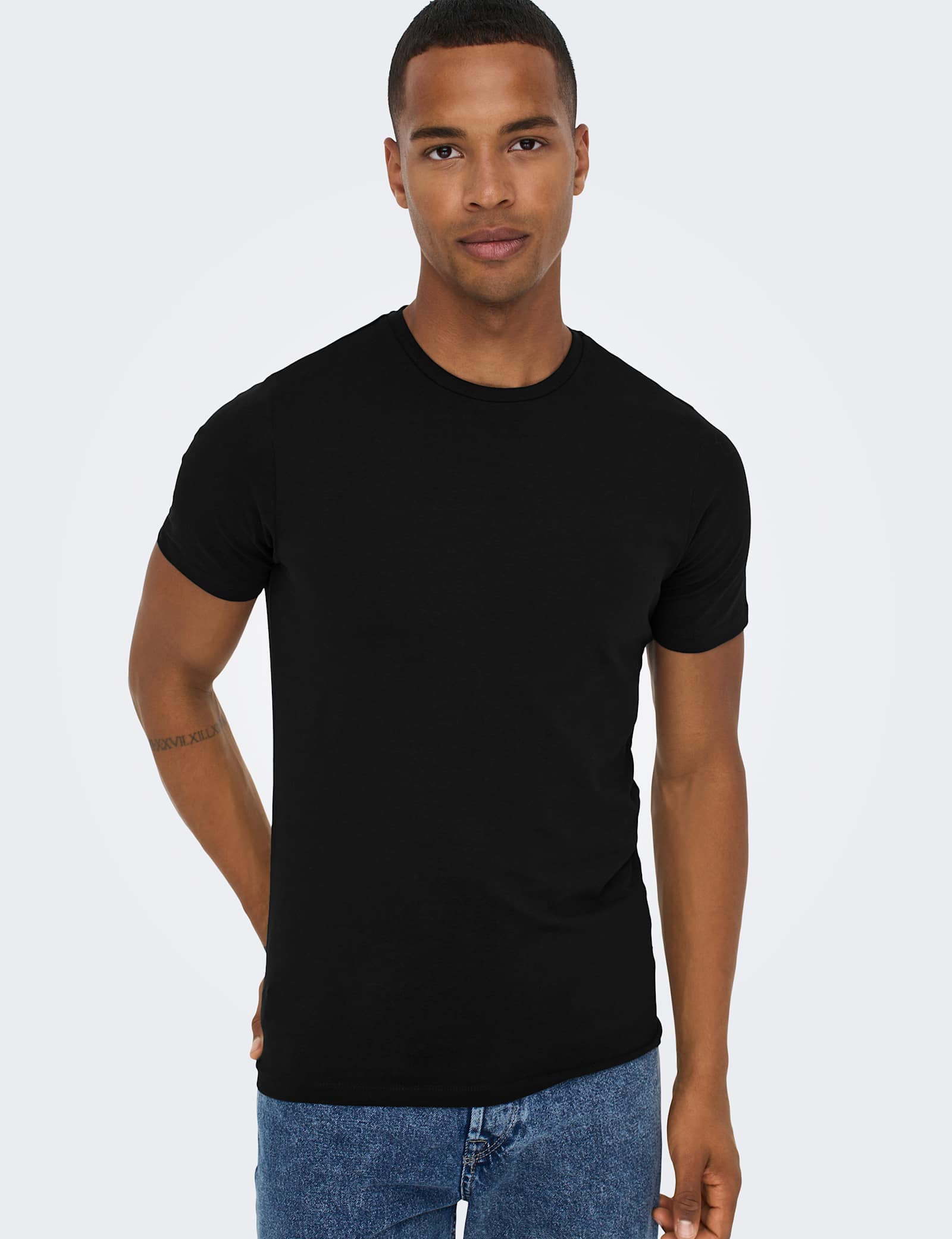 2 Pack Slim Fit Cotton Rich Crew Neck T-Shirts - image 4