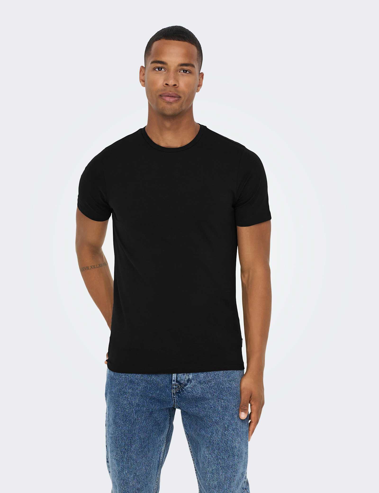 2 Pack Slim Fit Cotton Rich Crew Neck T-Shirts - image 2