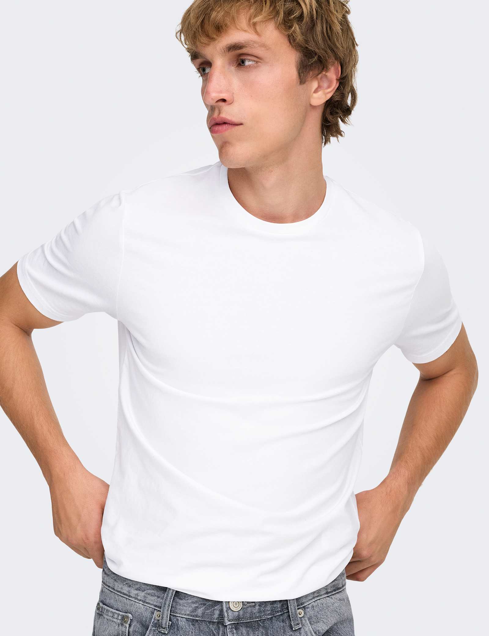 2 Pack Slim Fit Cotton Rich Crew Neck T-Shirts - image 5