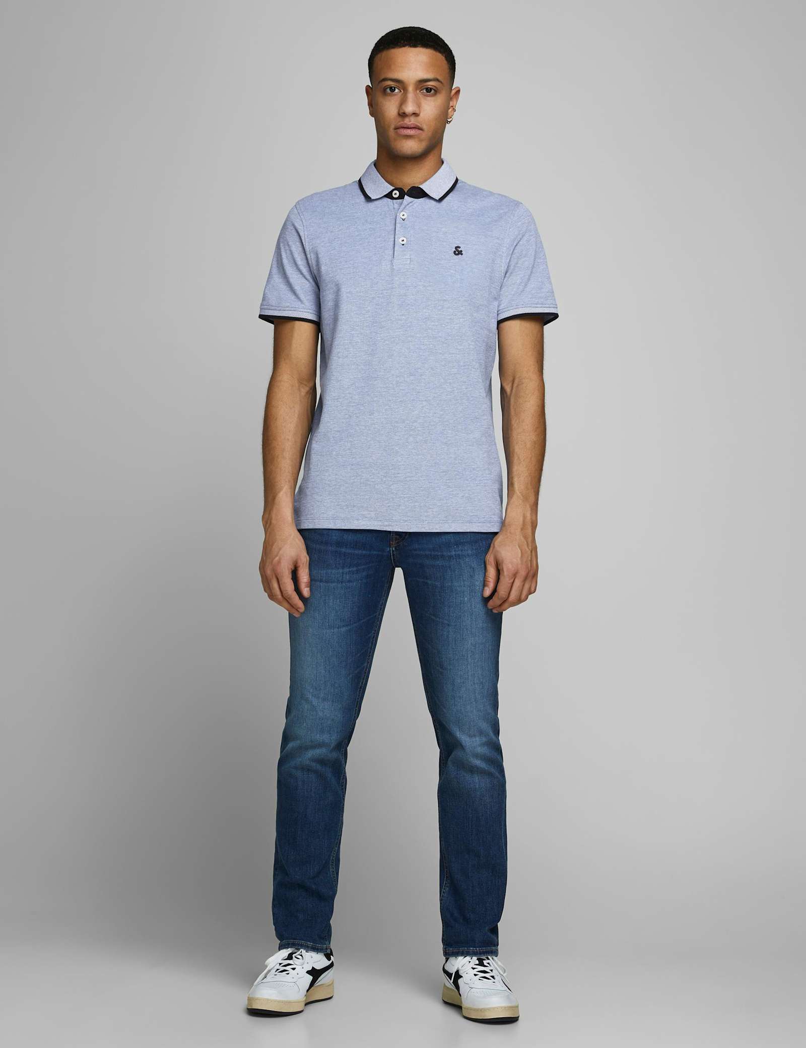 2 Pack Slim Fit Pure Cotton Tipped Polo Shirts - image 3