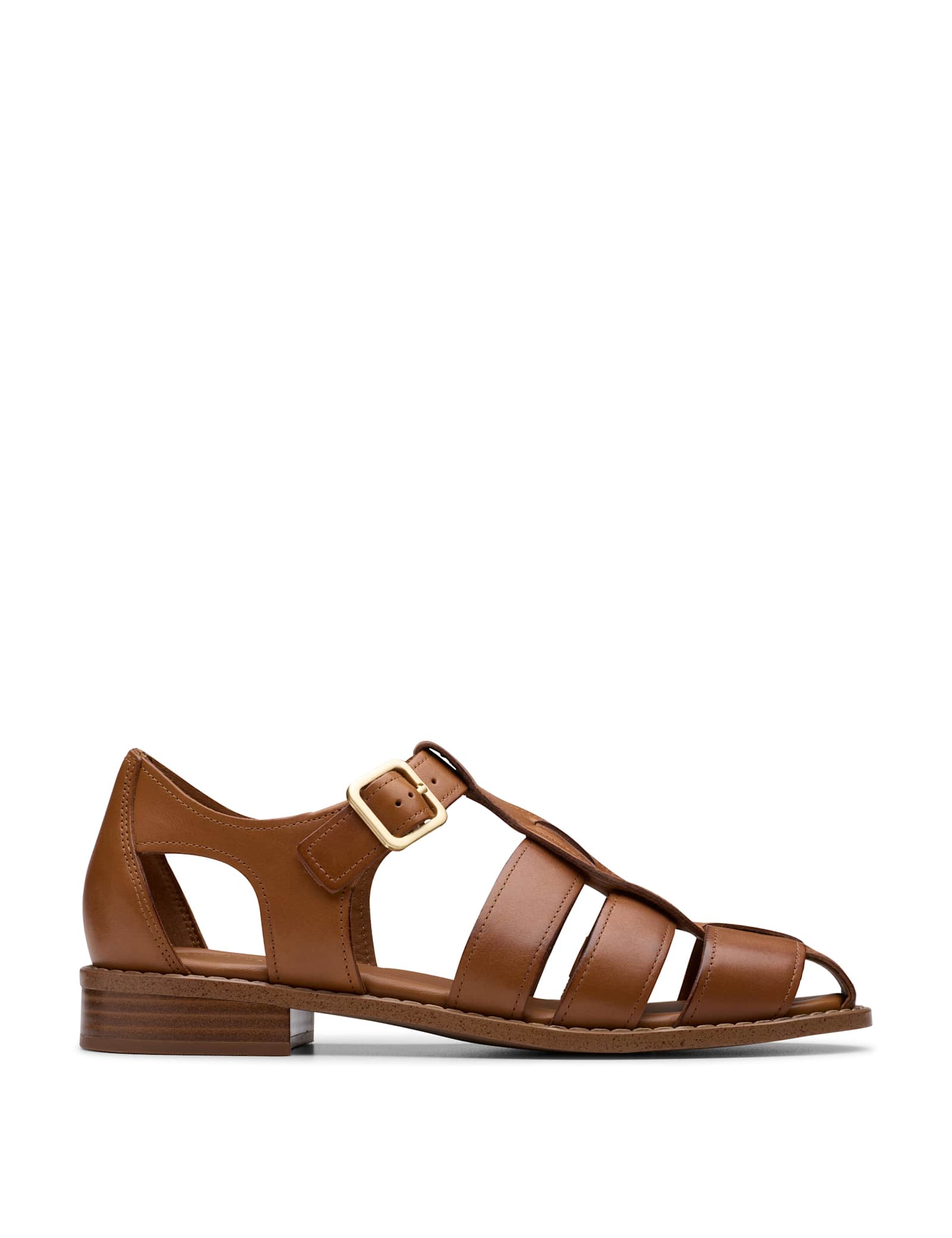 Leather Strappy Fisherman Sandals - image 4