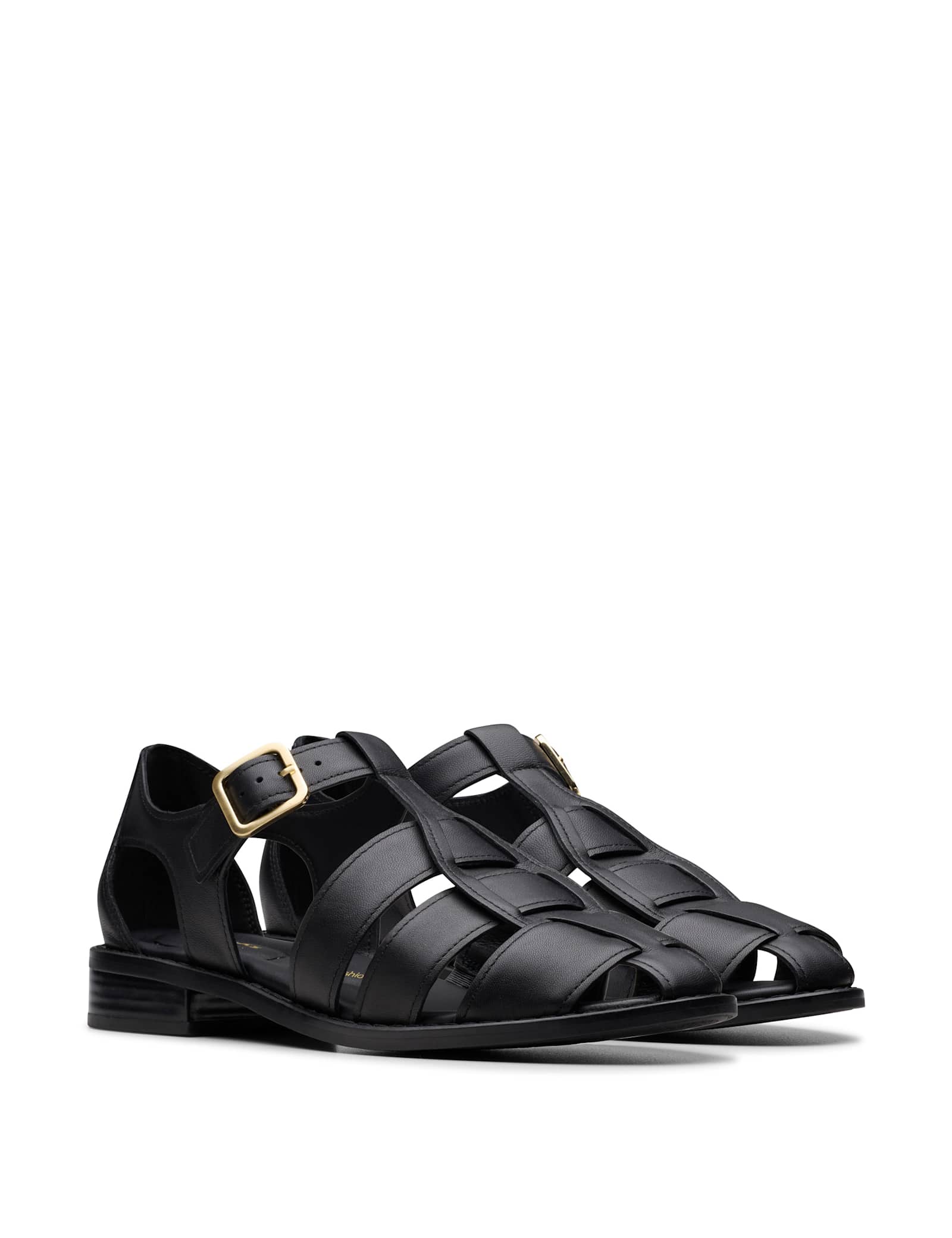 Leather Strappy Fisherman Sandals - image 1